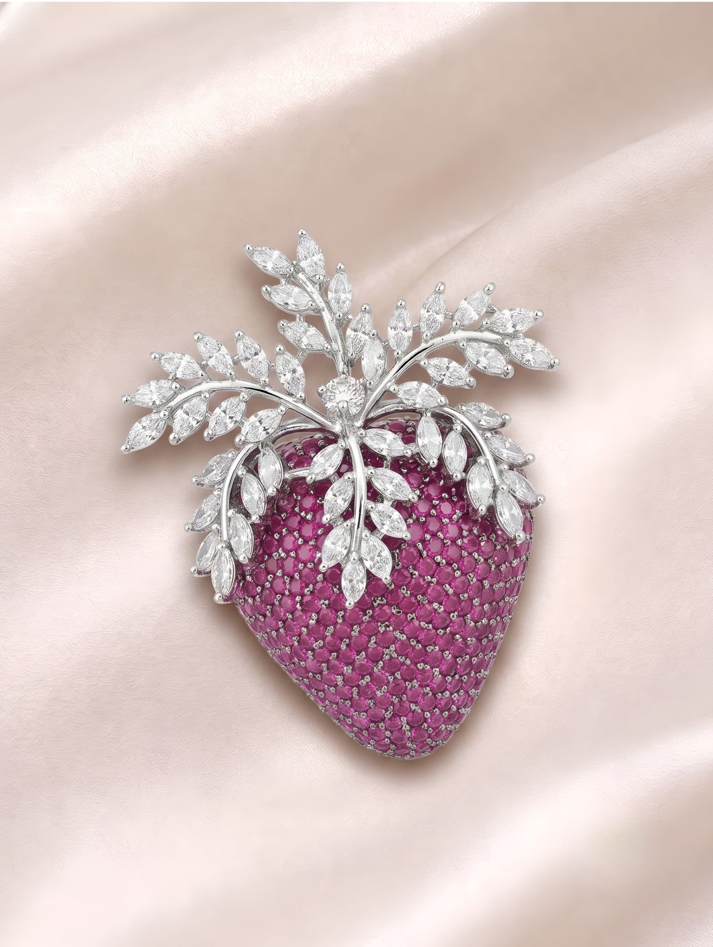 Blushing Berry Bloom Brooch
