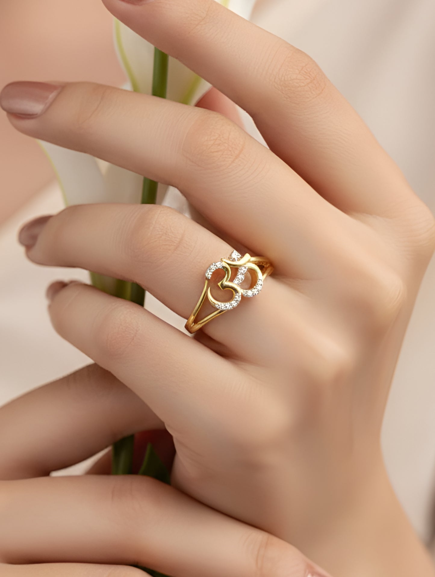 Premium Sacred Light Om Ring