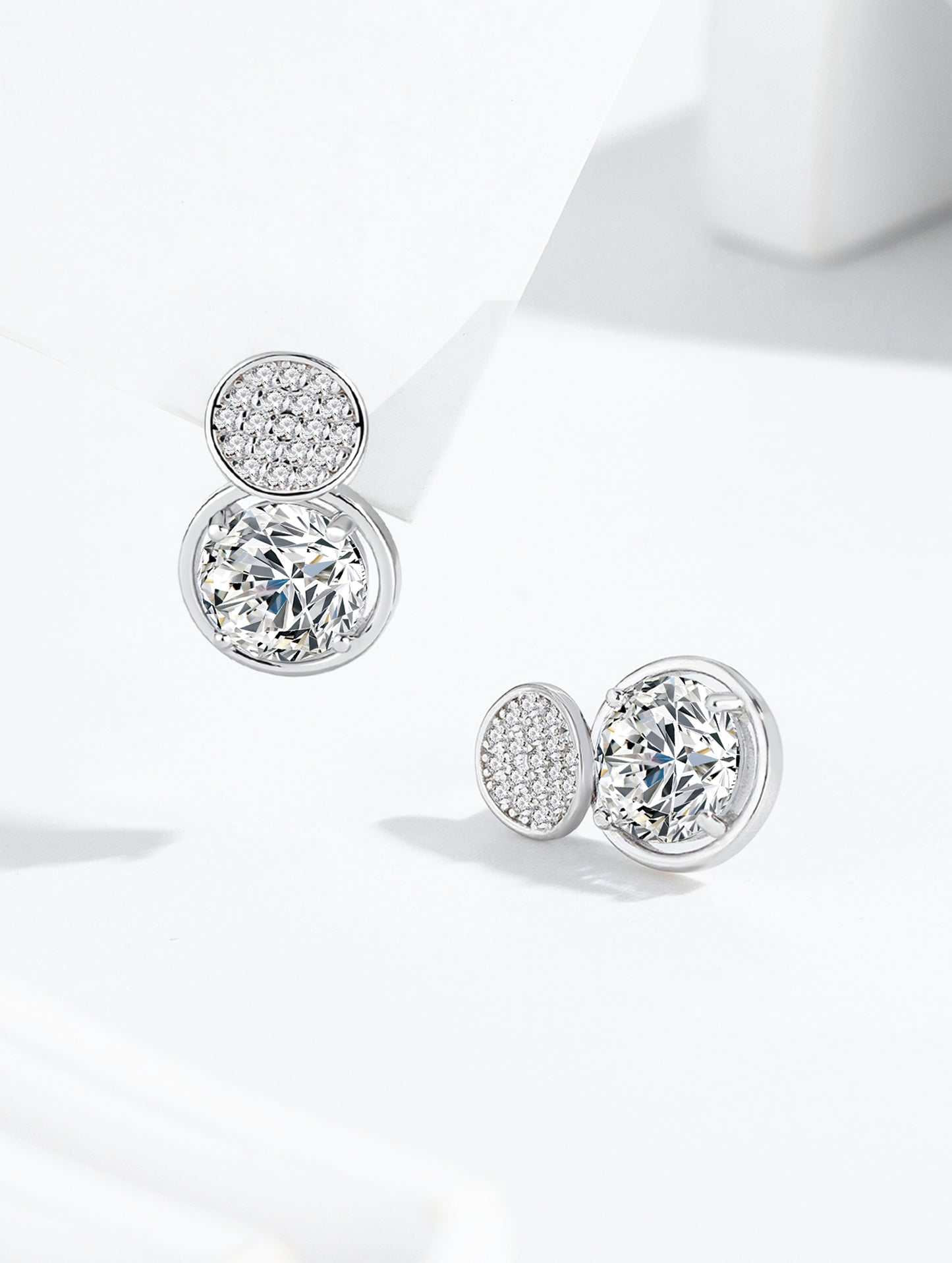 DOUBLE DAZZLE DROPS EARRINGS