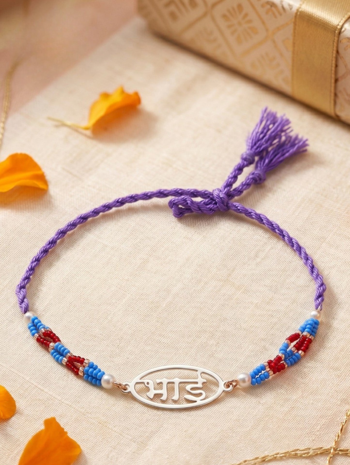 BHAI BLESSINGS SILVER RAKHI