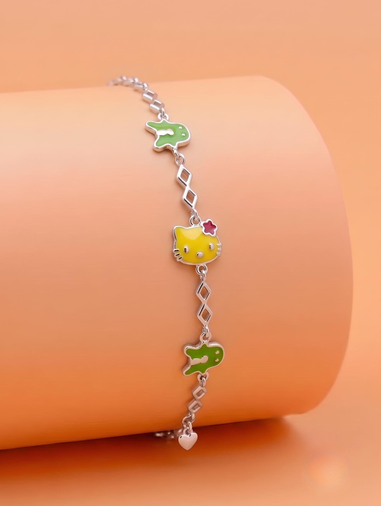 Kitty Dino Charm Bracelet