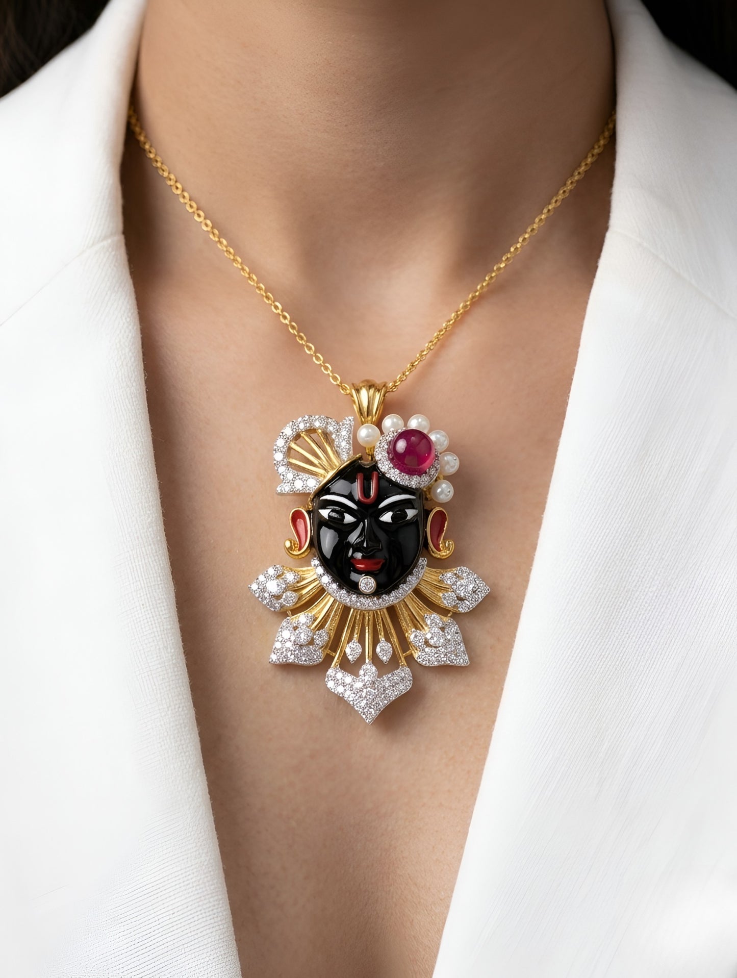 Shrinathji Divine Pendant Brooch