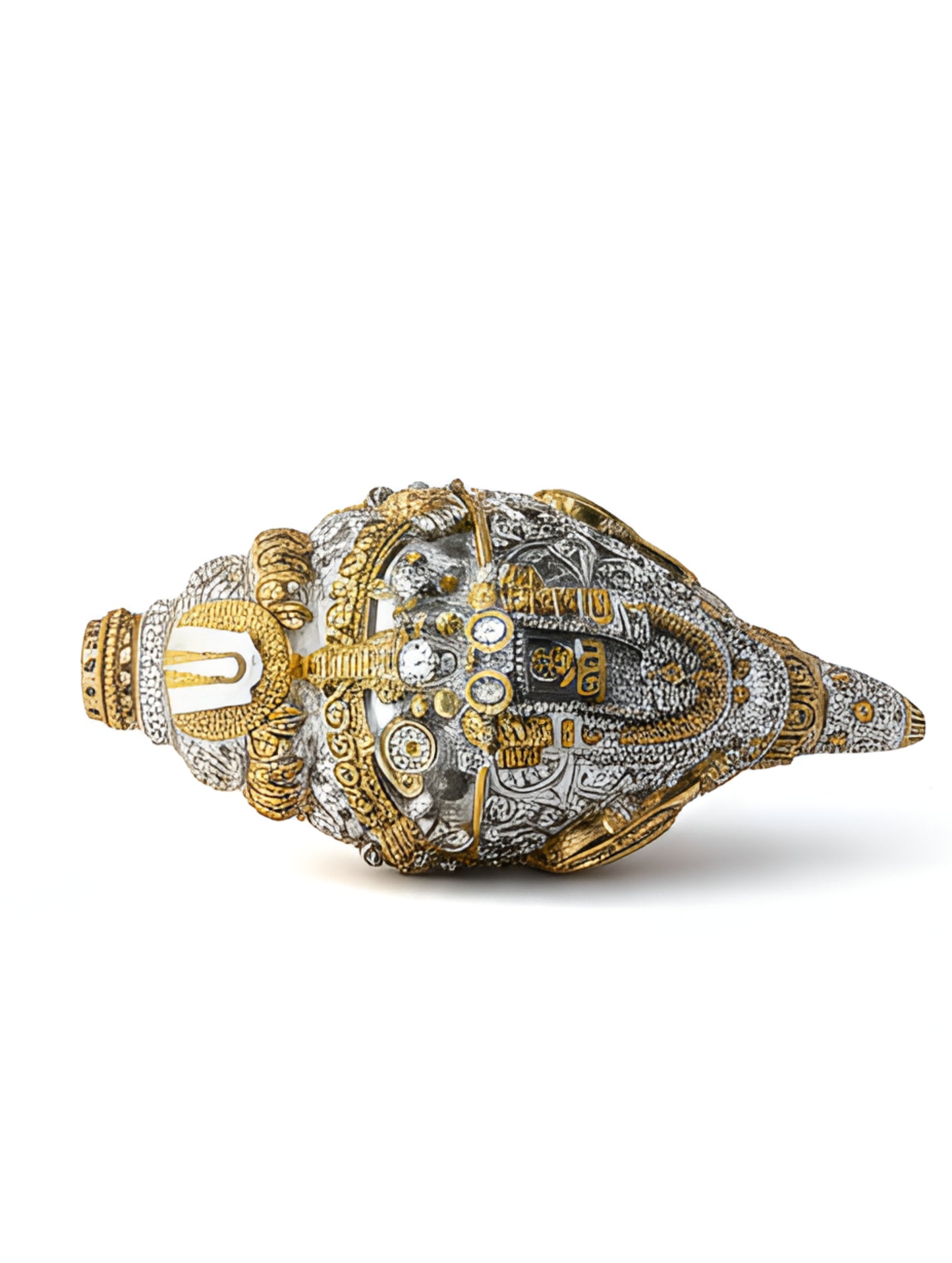 Silver Coated Vaikunth Shankh