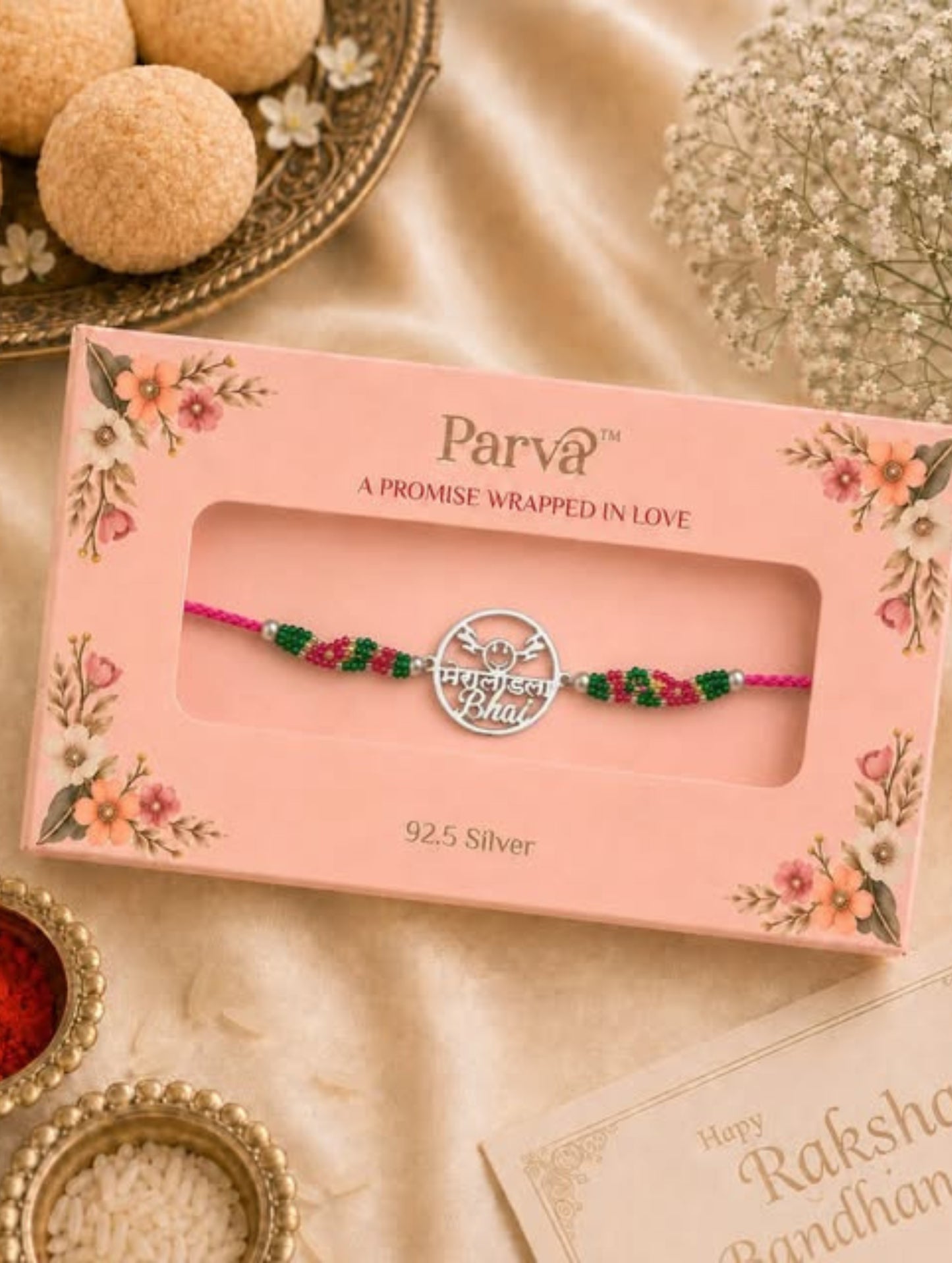 Mera Laadla Bhai Silver Rakhi