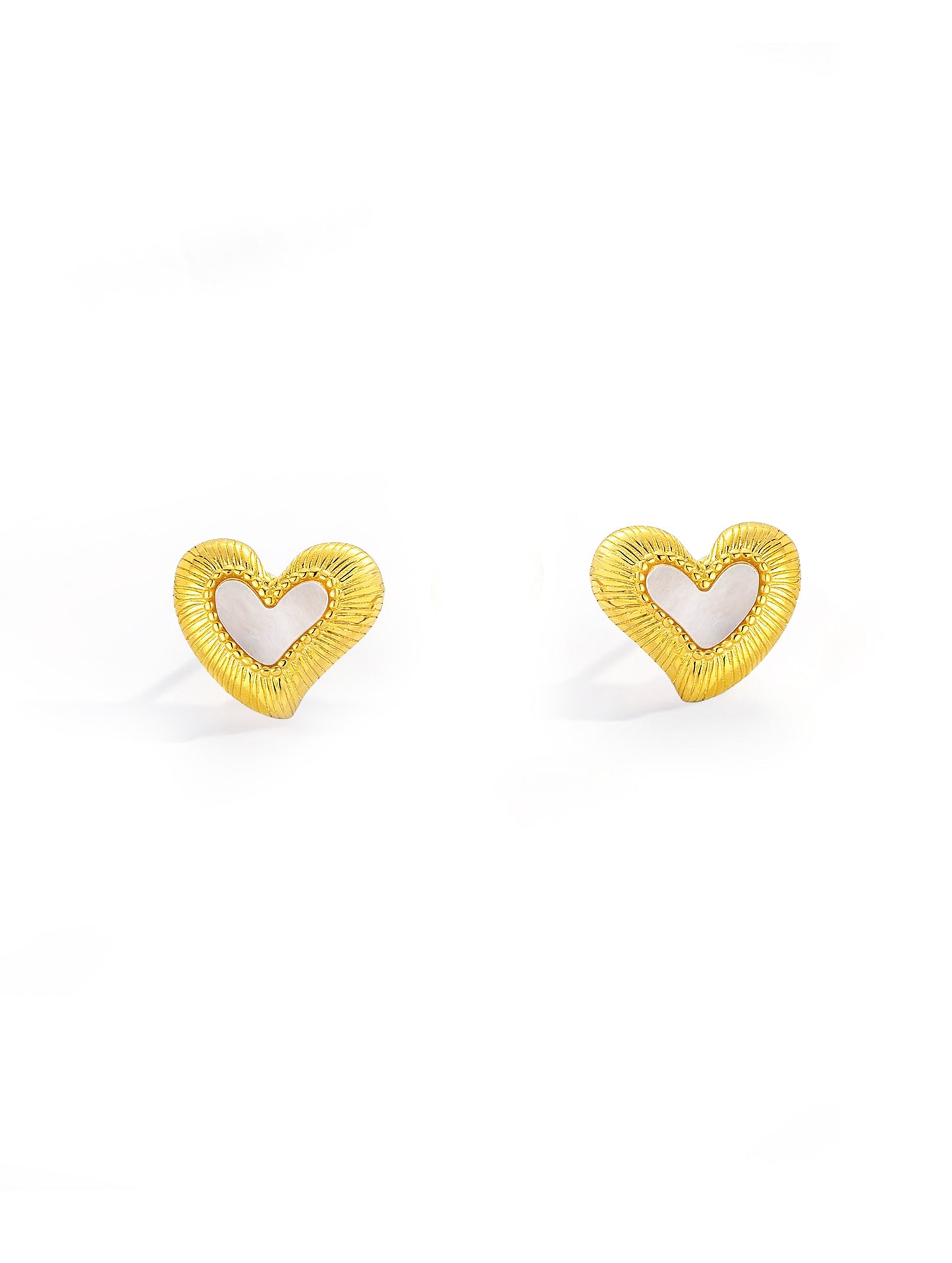 RADIANT LOVE HEART EARRINGS