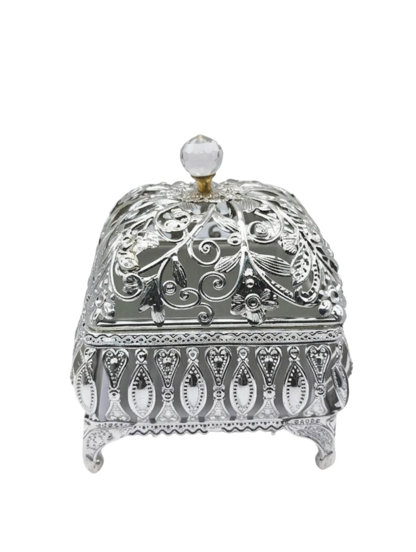 Silver Coated Royal Filigree Casket