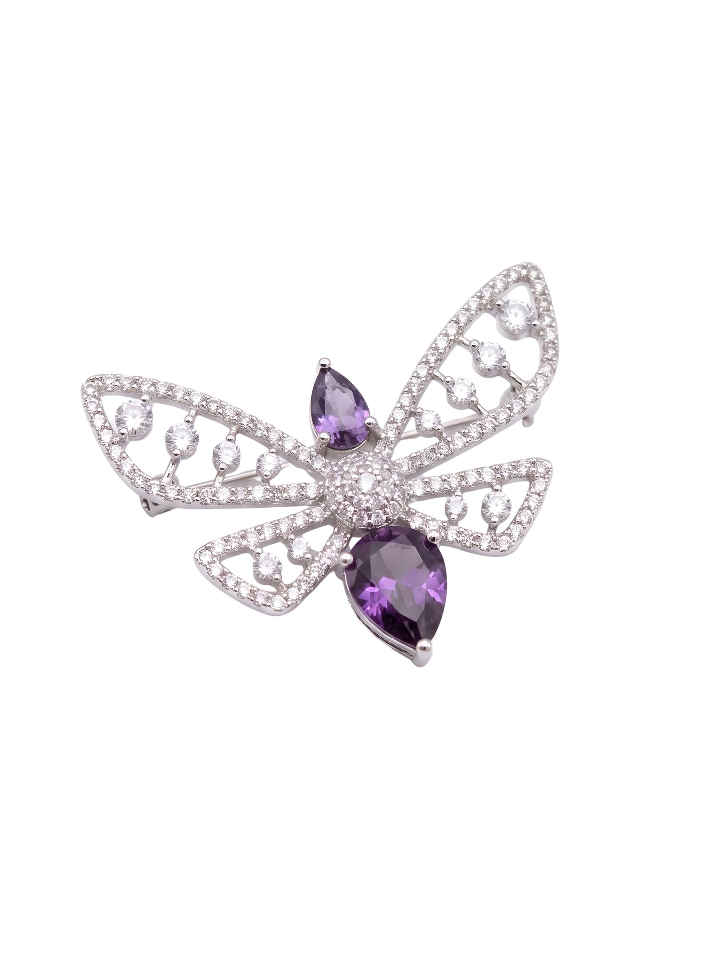 Amethyst Flutter Brooch