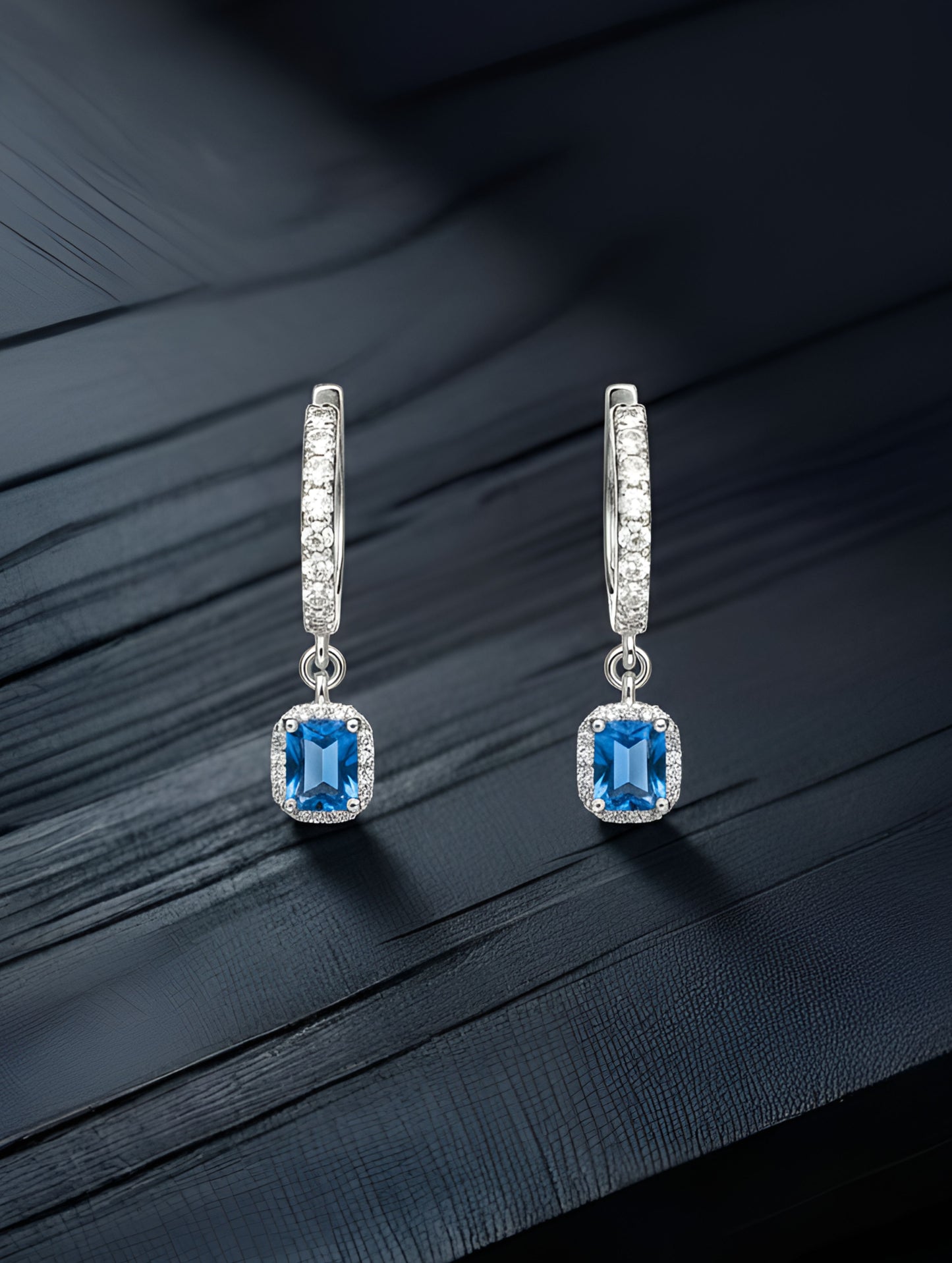 Premium Azure Grace Drop Earring