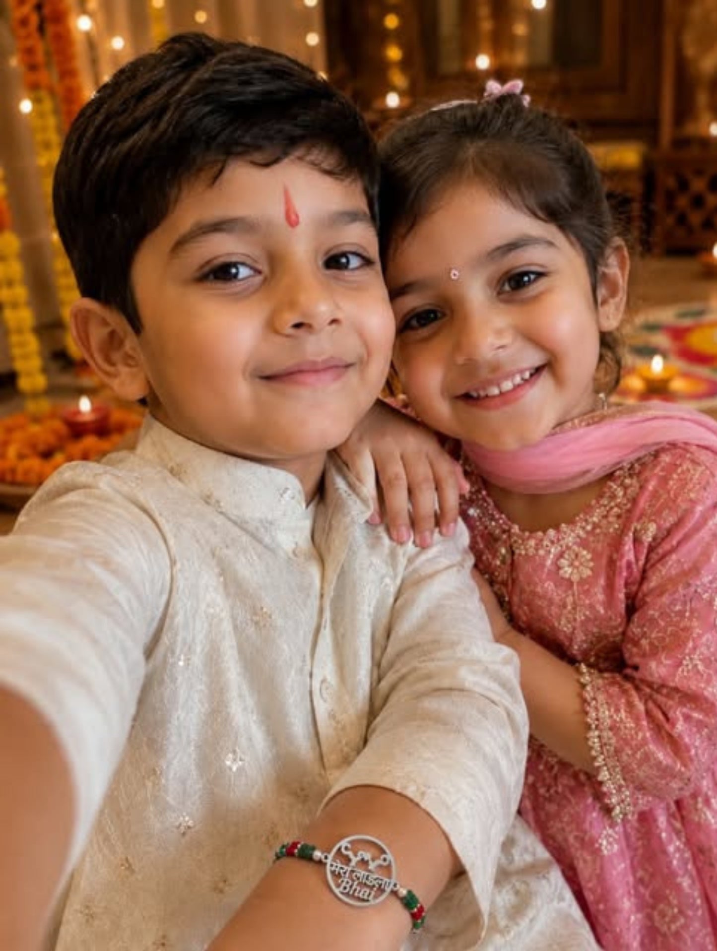 Mera Laadla Bhai Silver Rakhi