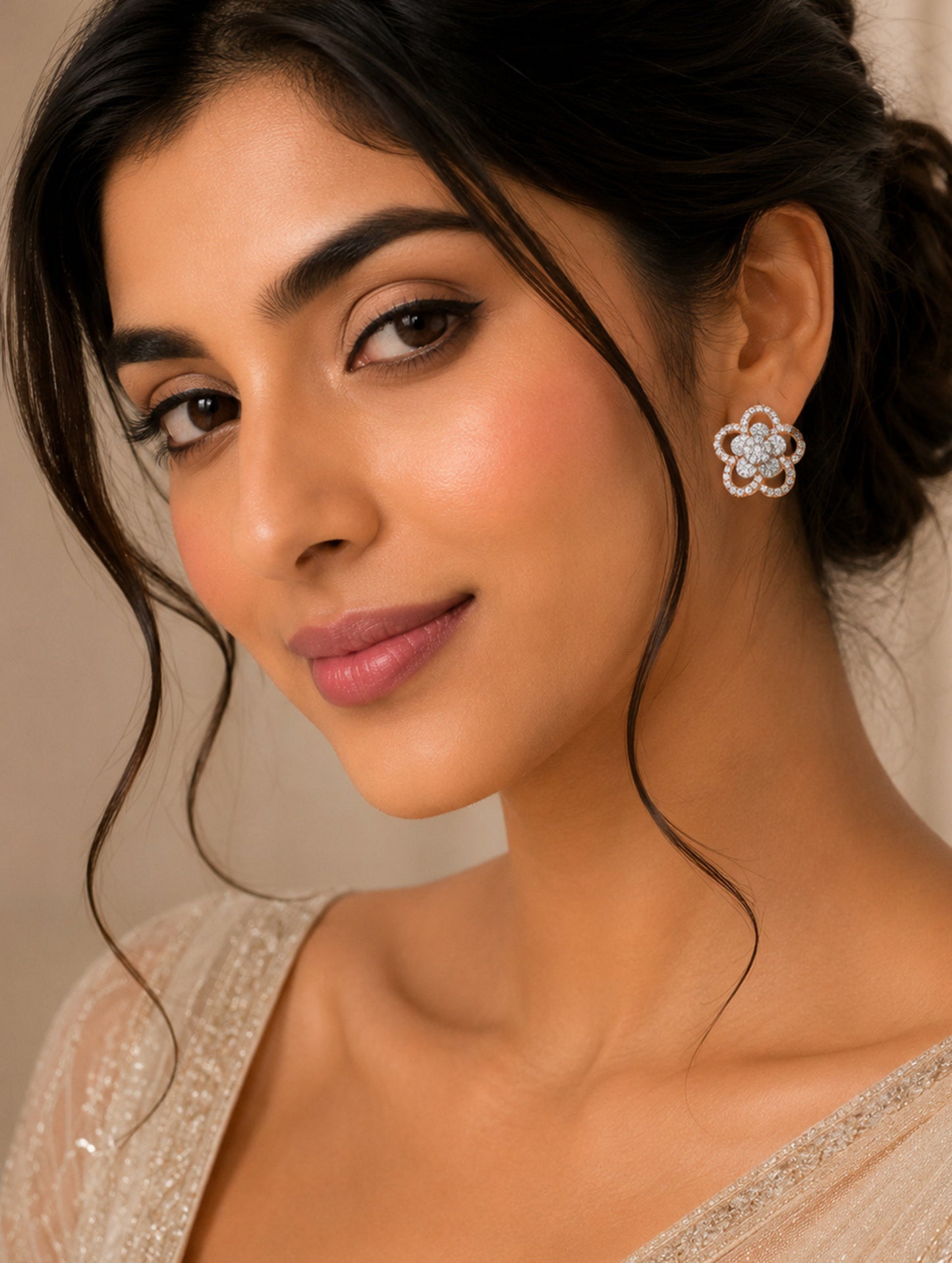 Celestial Bloom Stud Earrings