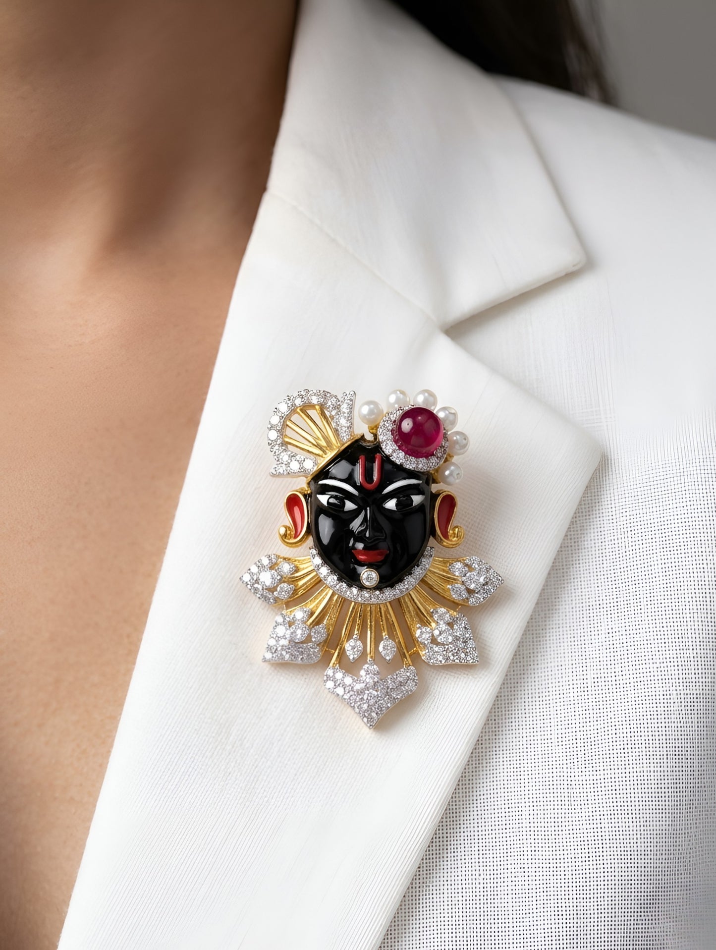 Shrinathji Divine Pendant Brooch
