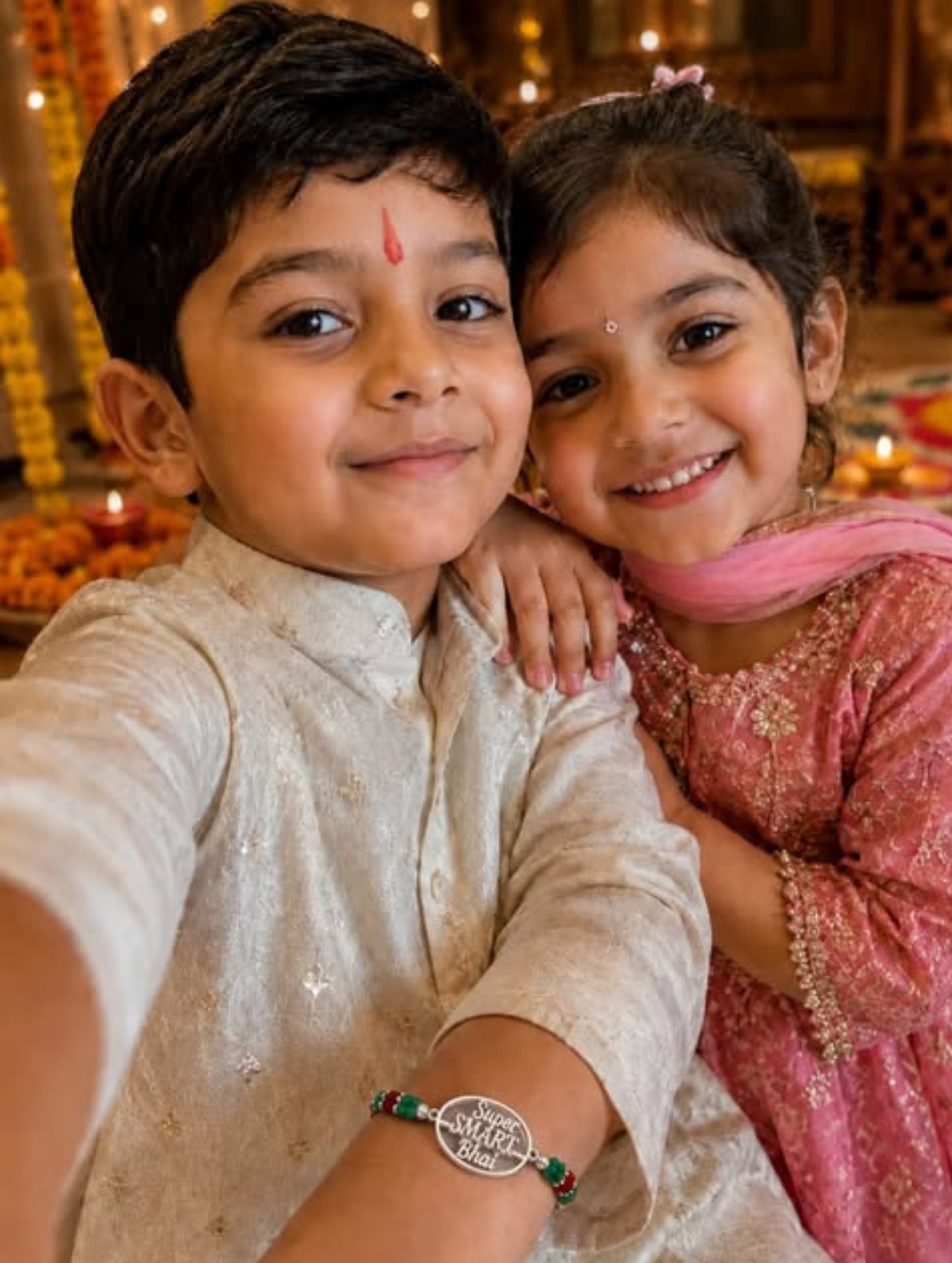 Super Smart Bhai Silver Rakhi