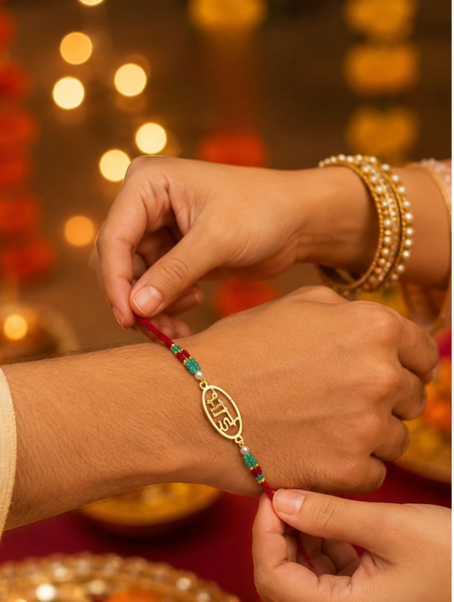 BHAI BLESSINGS SILVER RAKHI