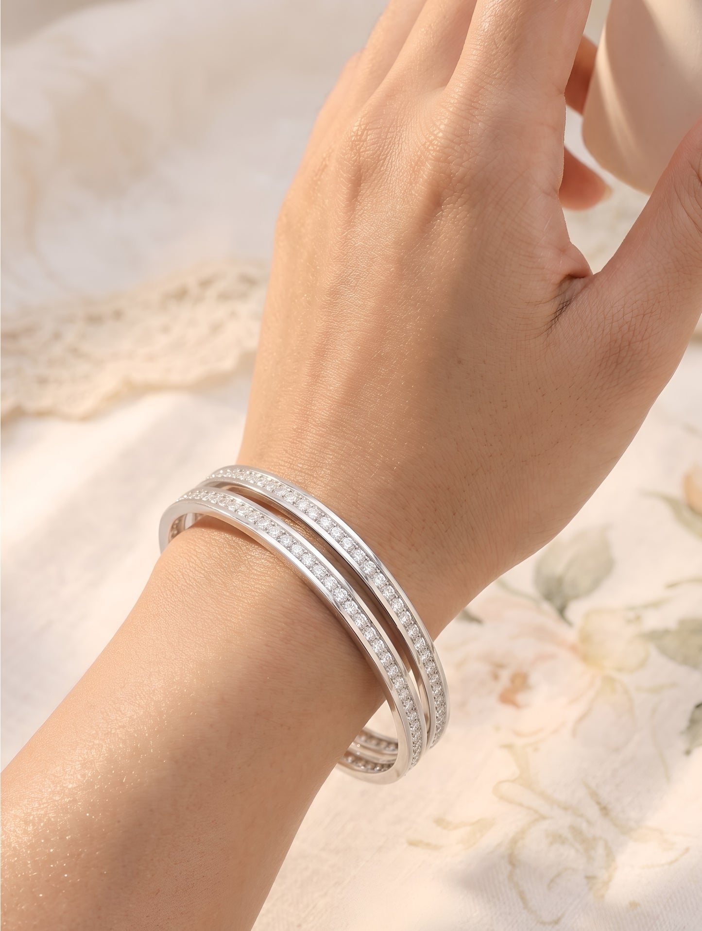 Eternal Sparkle Slim Bangles