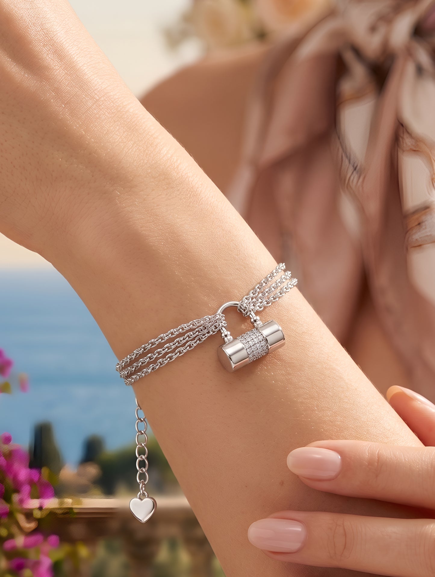 Luxe Lock Charm Bracelet