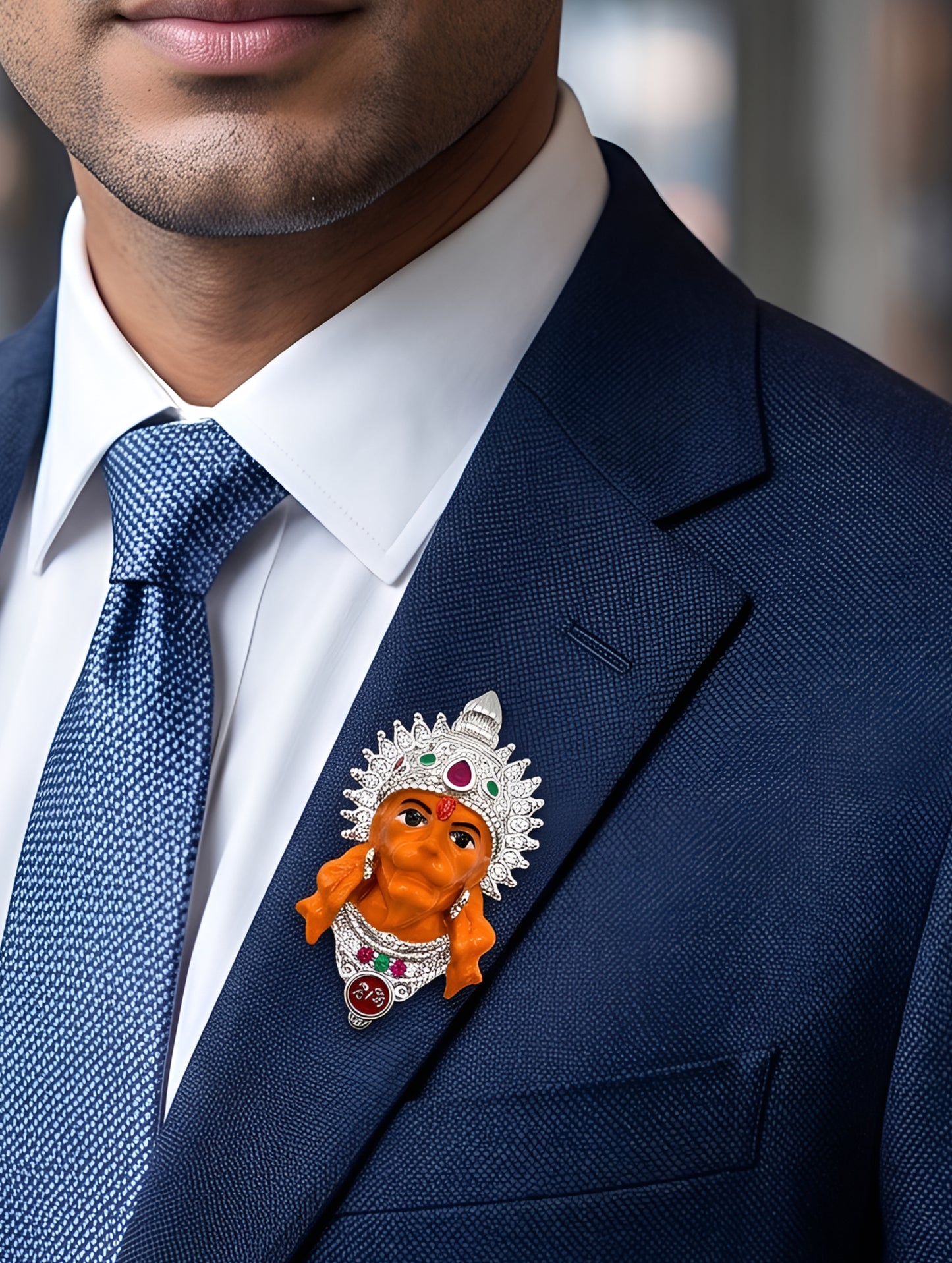 Premium Divine Veer Hanuman Pendant Cum Brooch