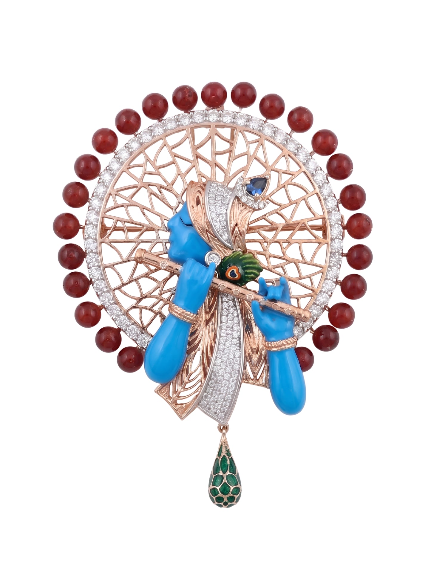 The Neel-Madhav Halo Pendant Brooch