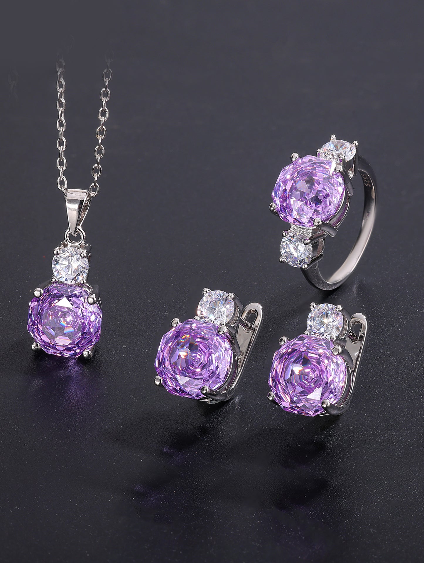 LAVENDER RADIANCE PENDANT SET