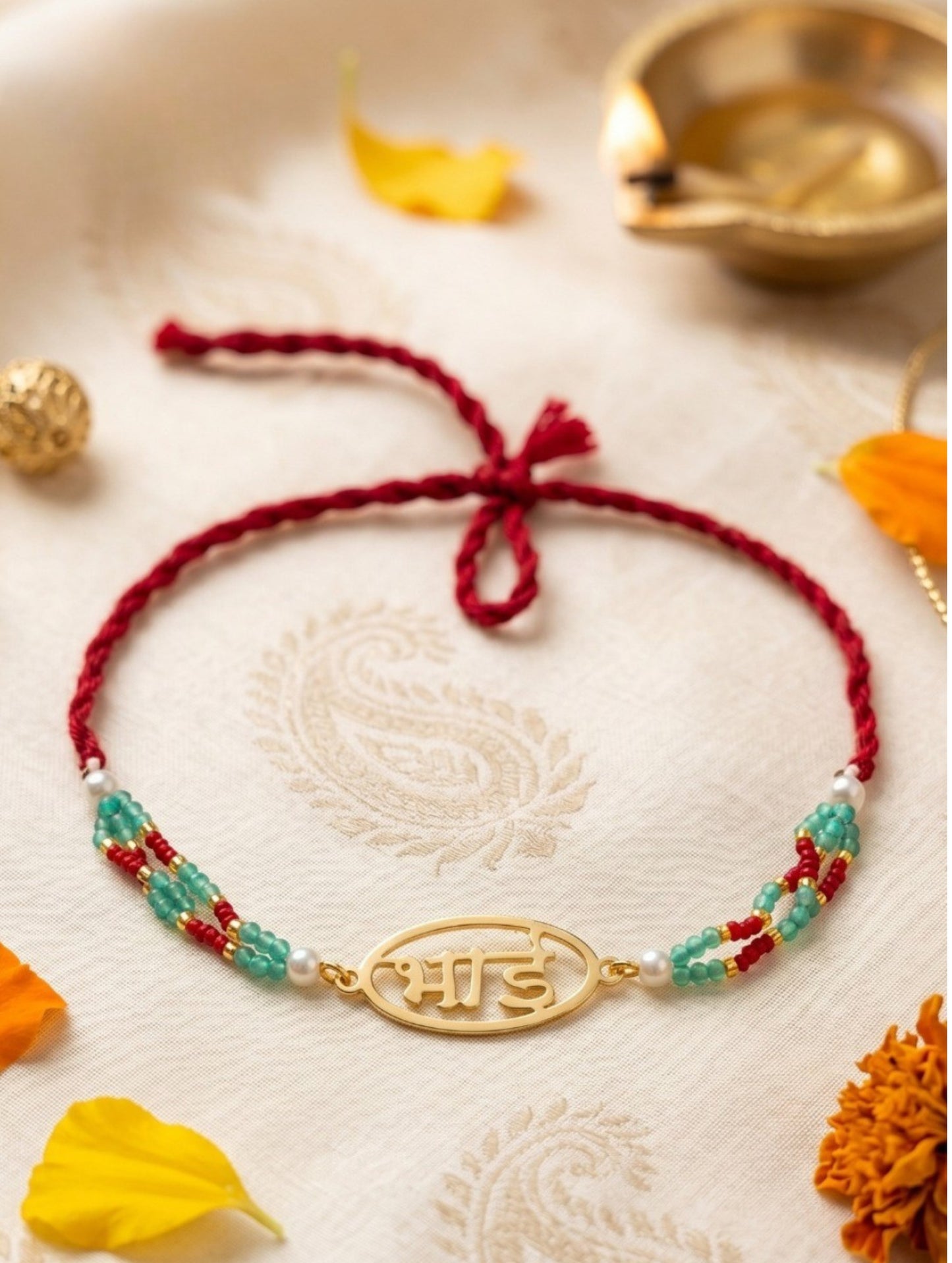 BHAI BLESSINGS SILVER RAKHI
