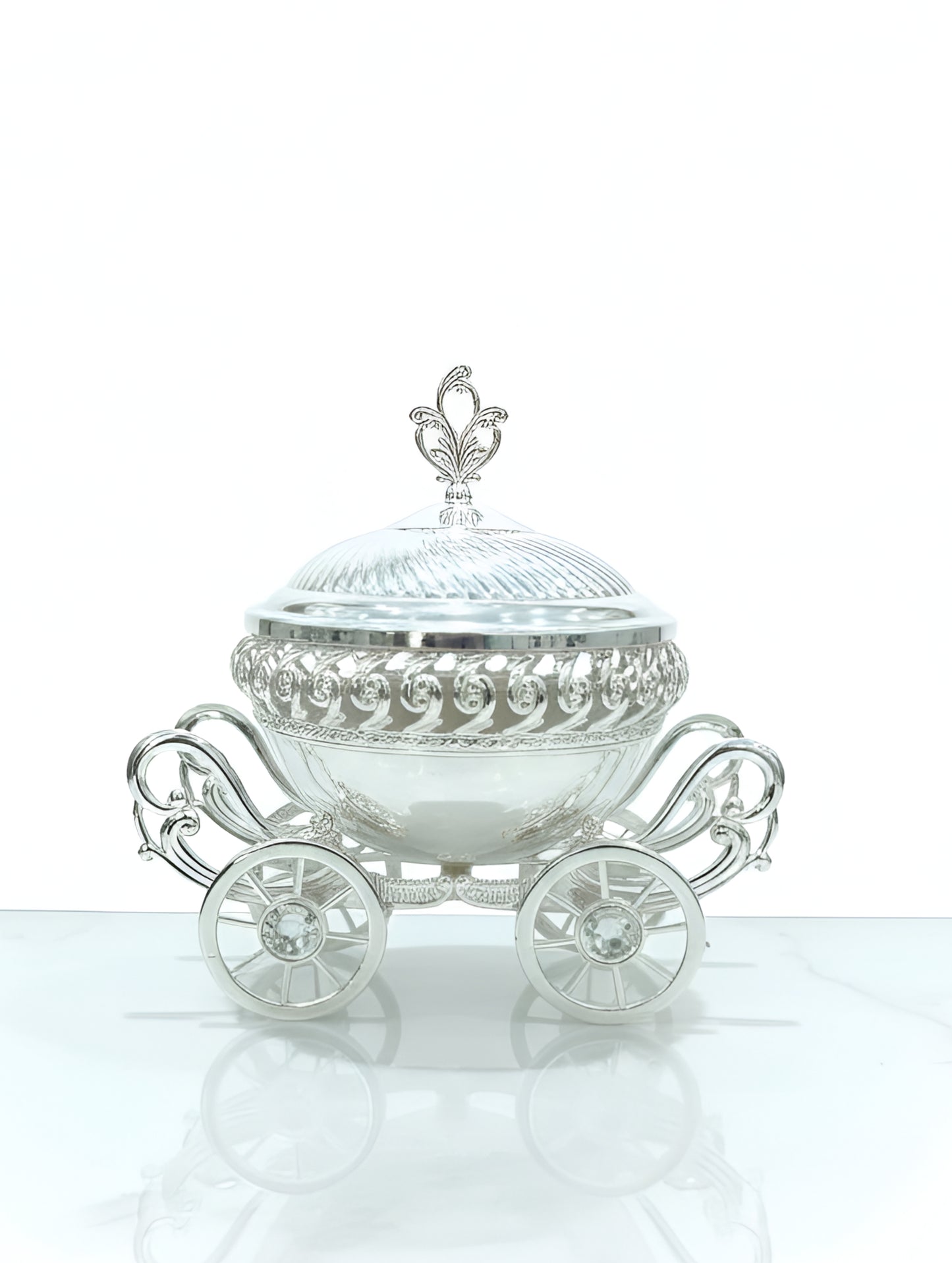 Silver Coated Royal Chariot  Bowl