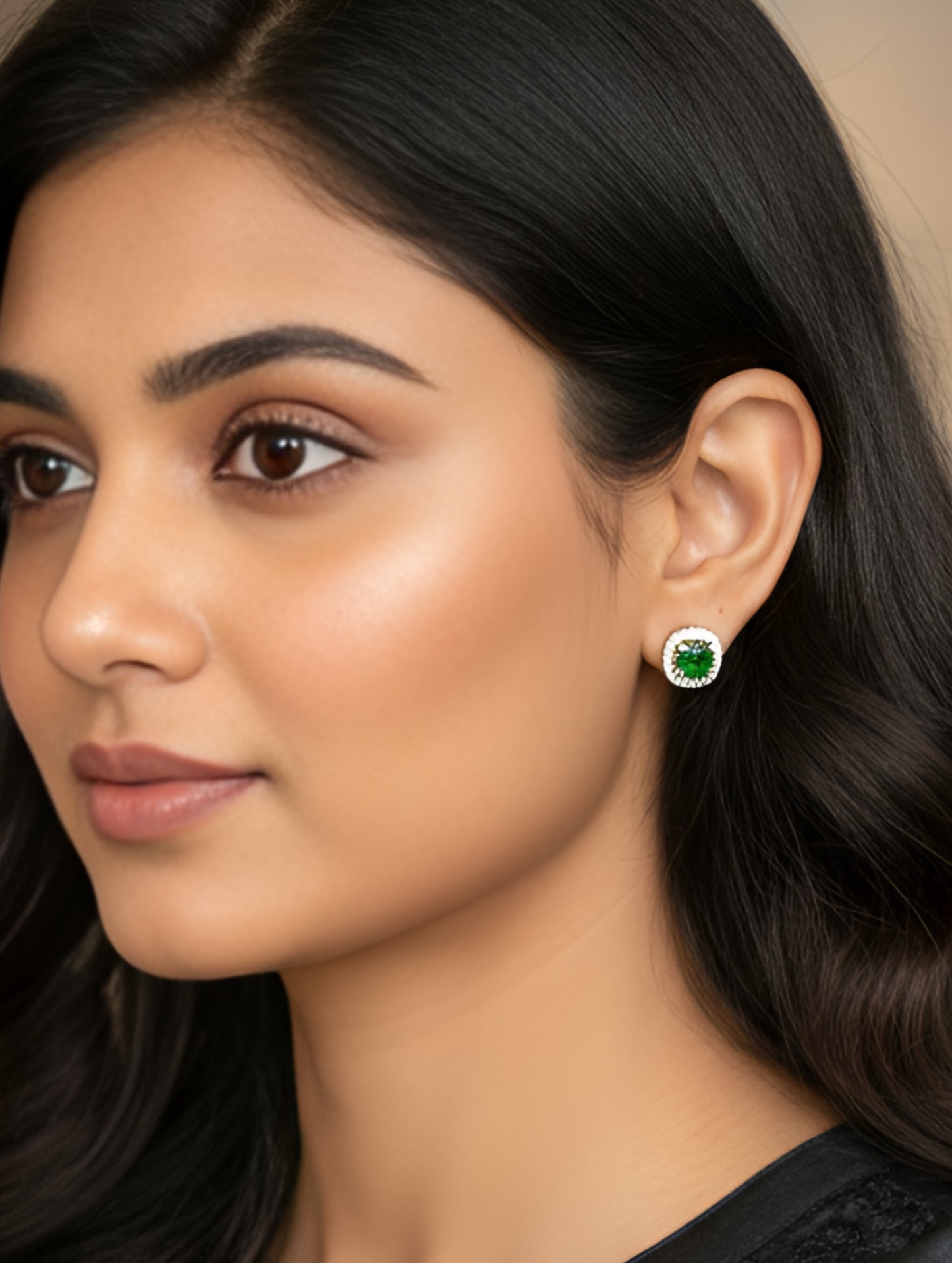 Premium Royale Halo Stud Earring