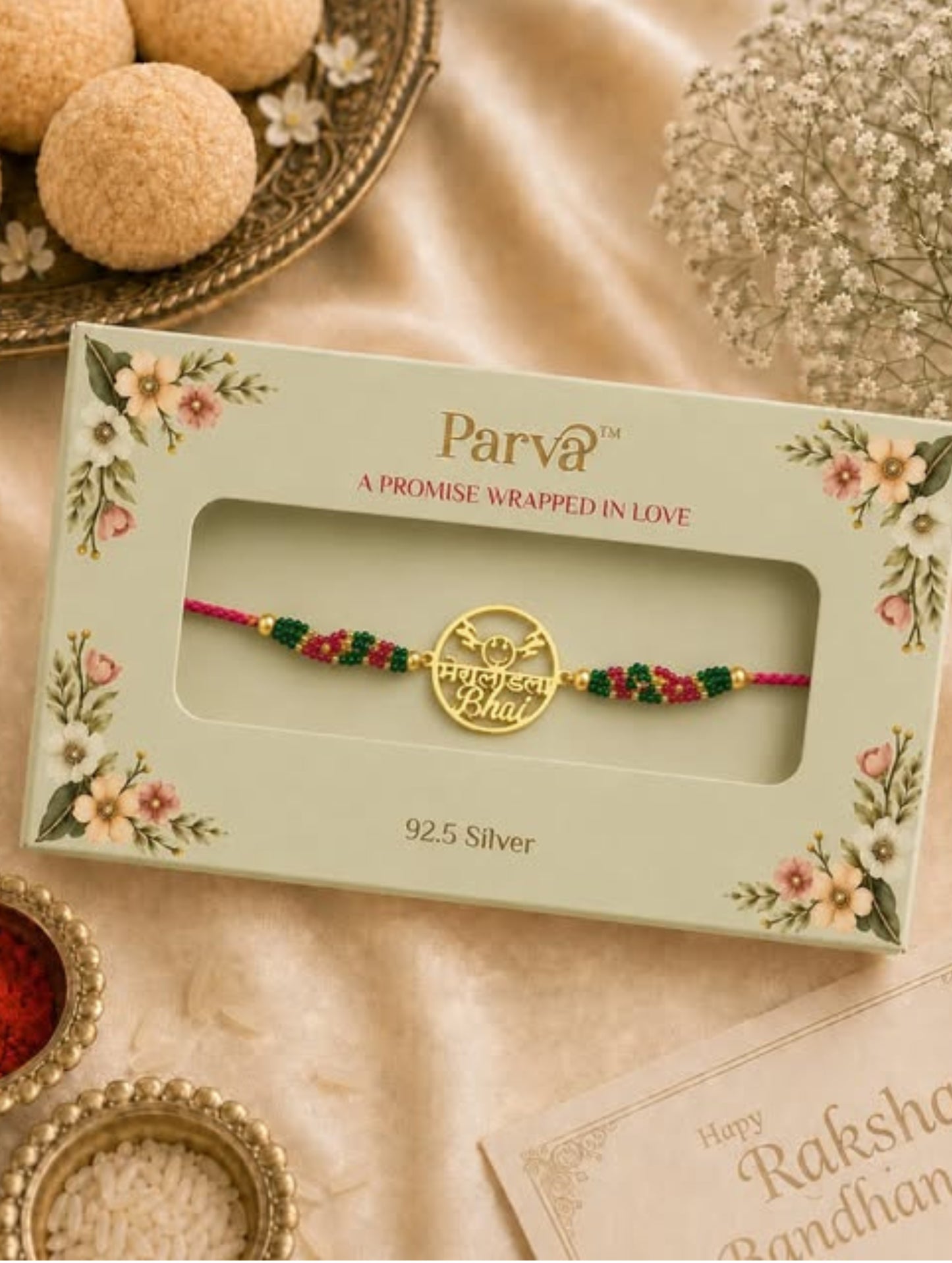 Mera Laadla Bhai Silver Rakhi