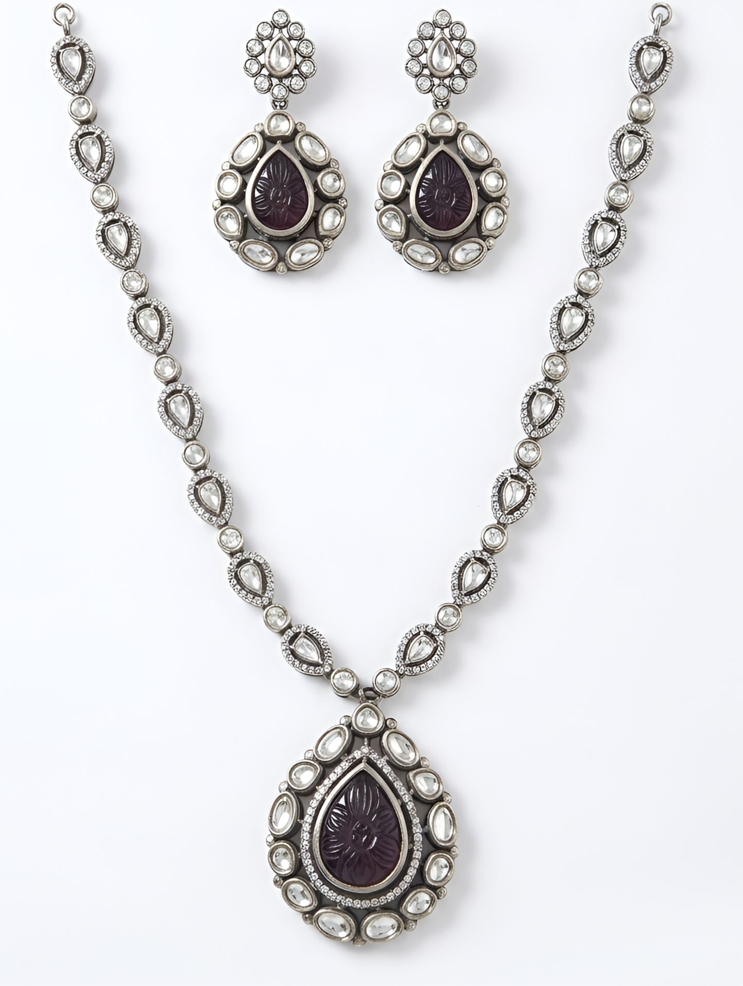 Dilkash Teardrop Grace Necklace
