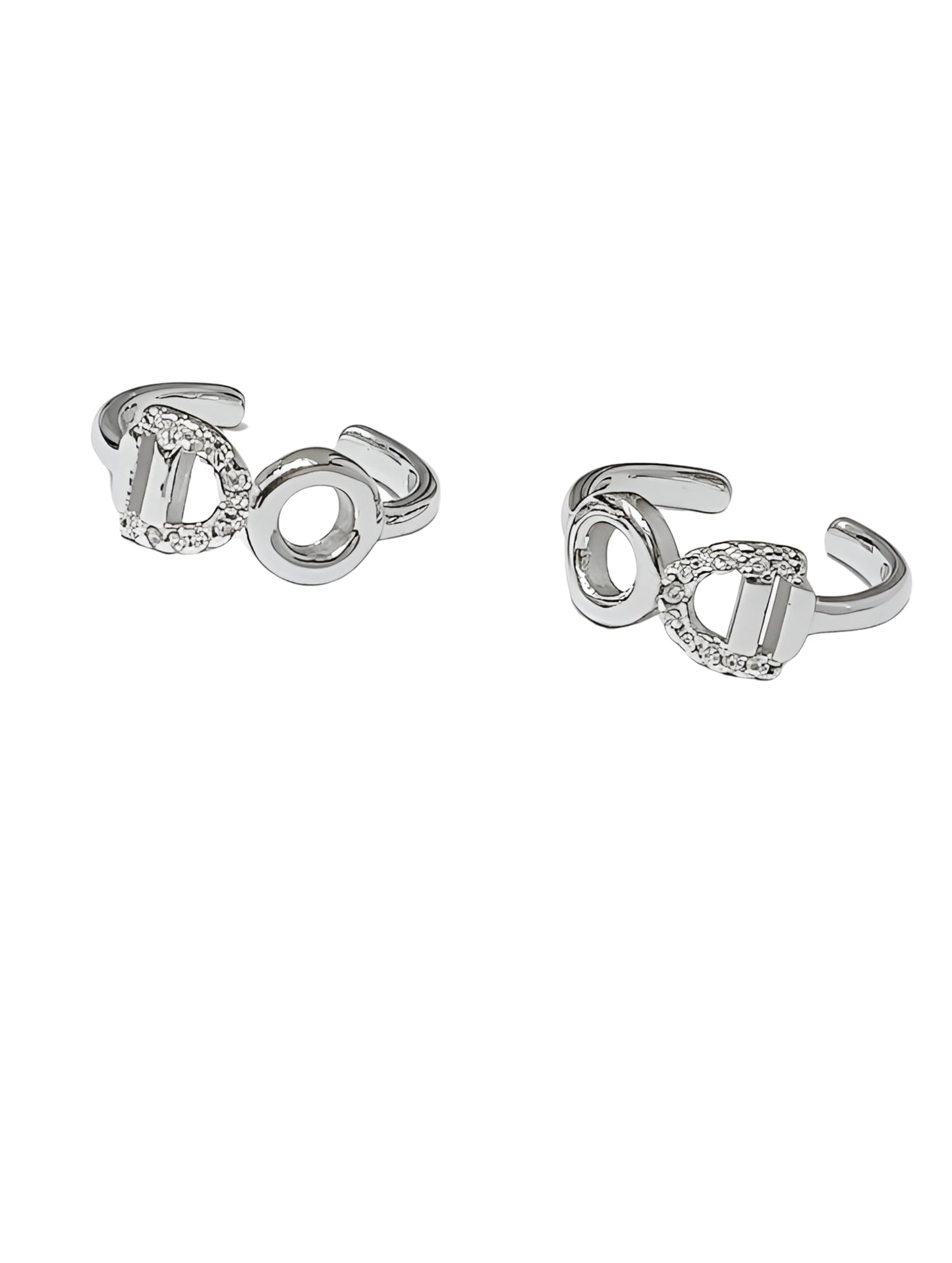 Duo Silver Toe Ring