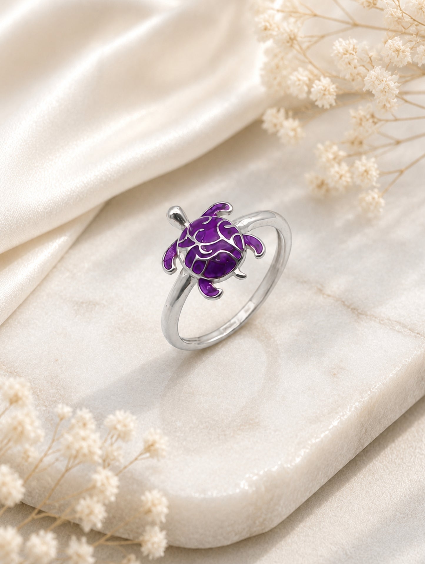 Tiny Turtle Treasure Kids Ring