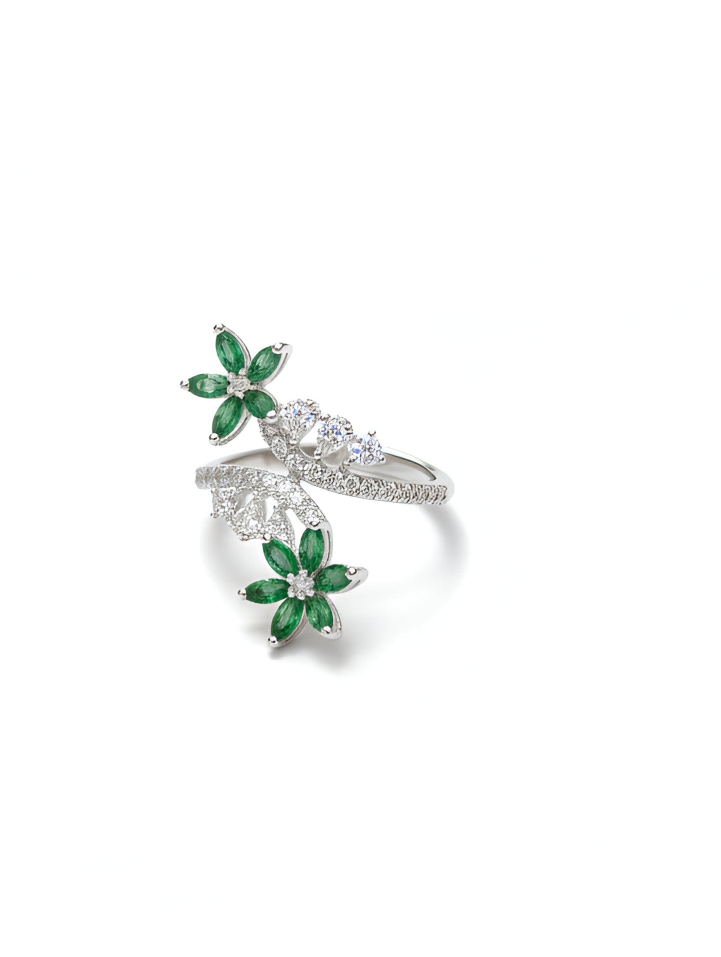 Premium Emerald Vine Ring