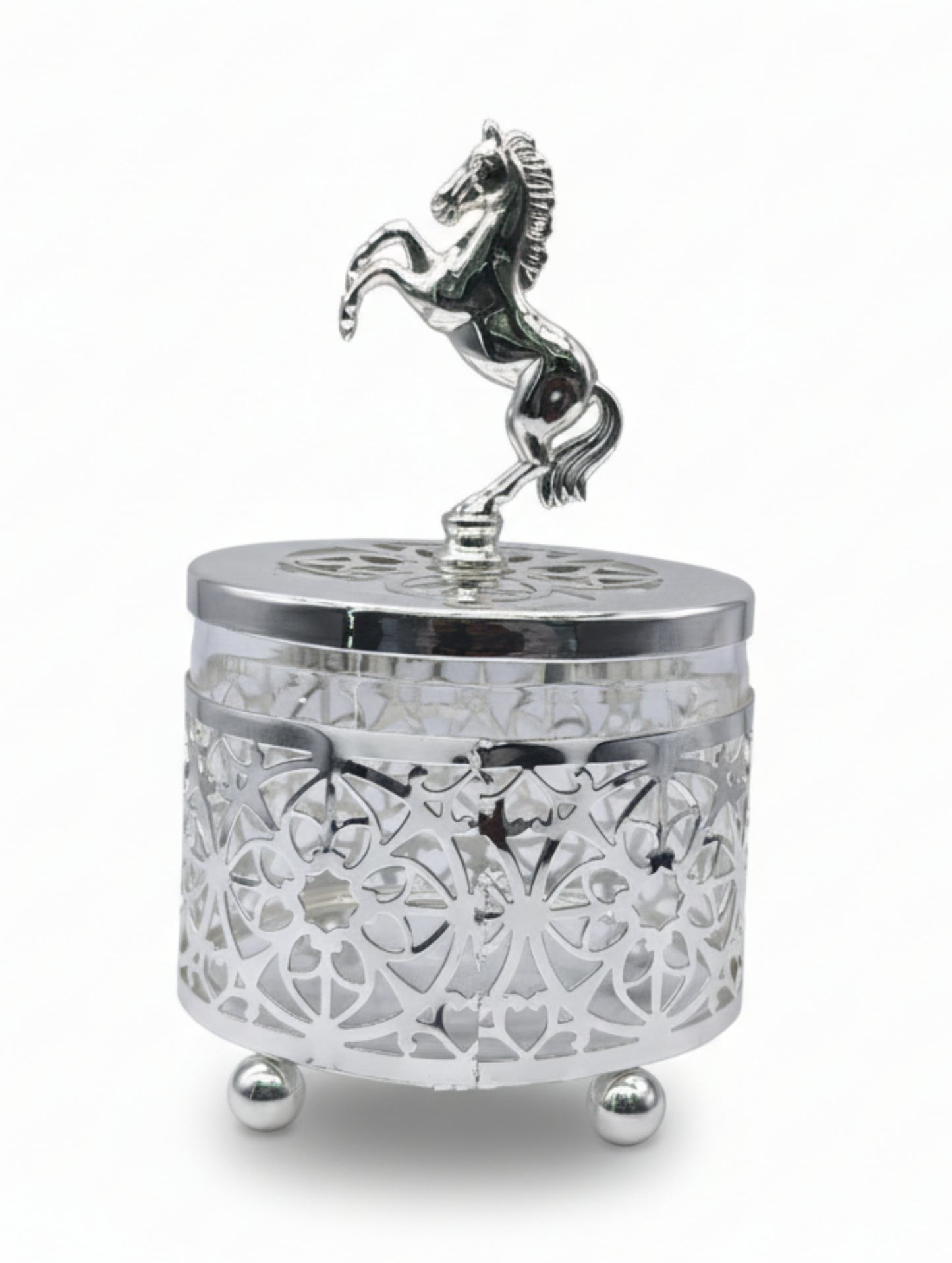 Majestic Stallion Silver Treasure Box