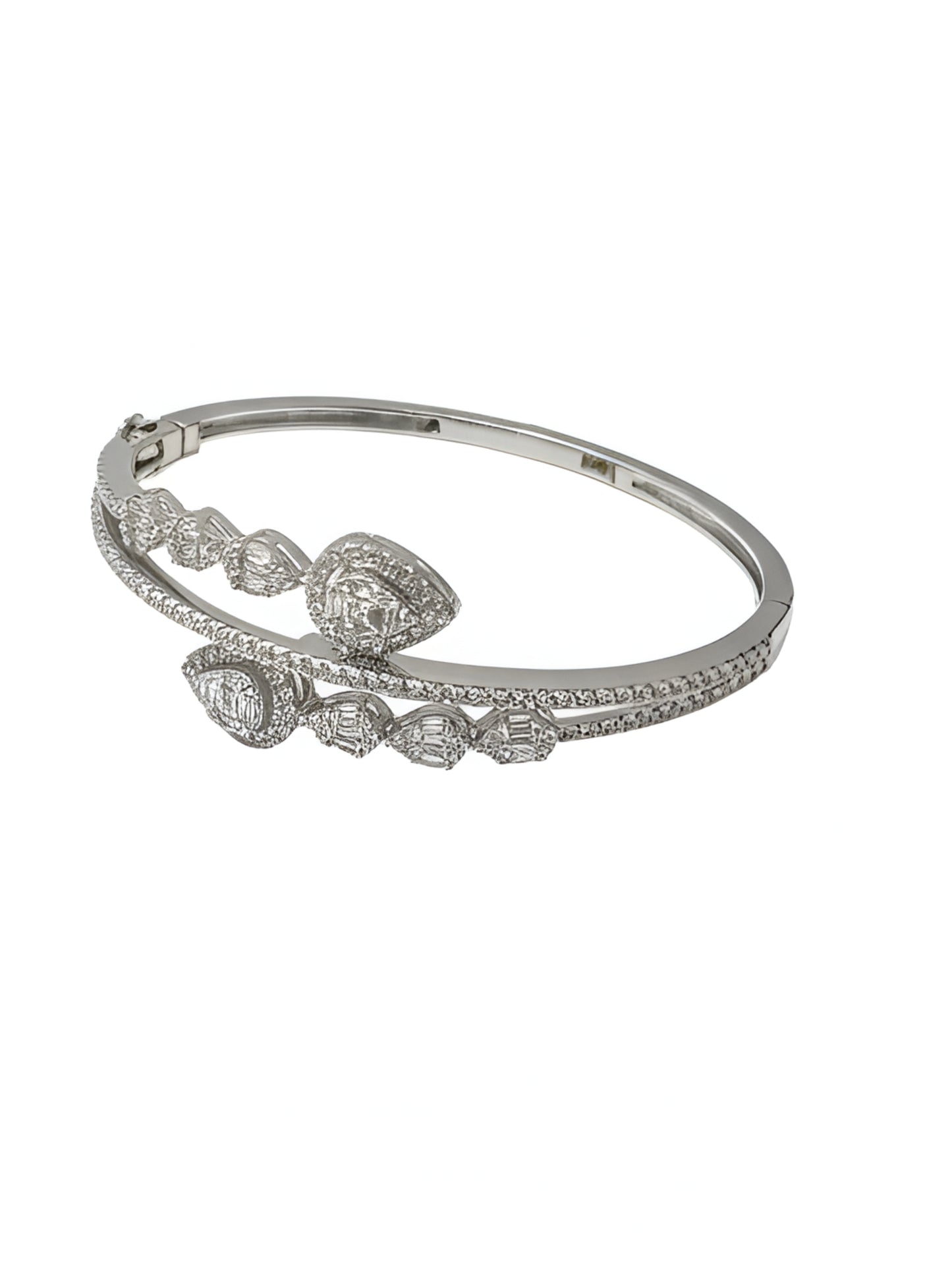 Premium Leaf Line Silver Bracelet