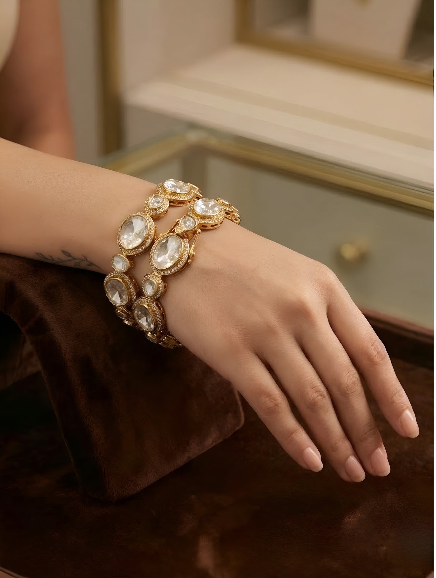 Nazakat Celestial Halo Bangles