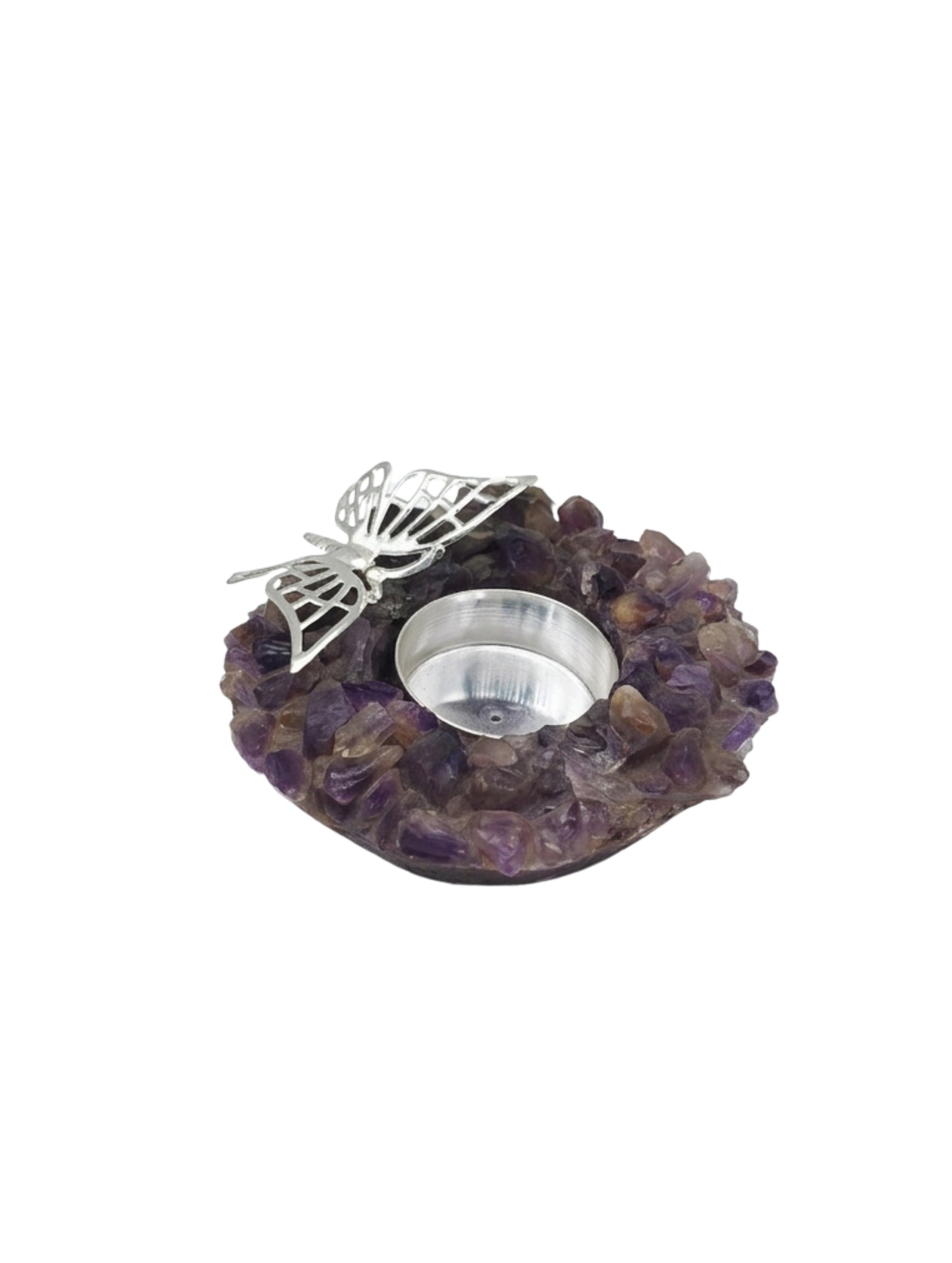Amethyst Butterfly Tealight
