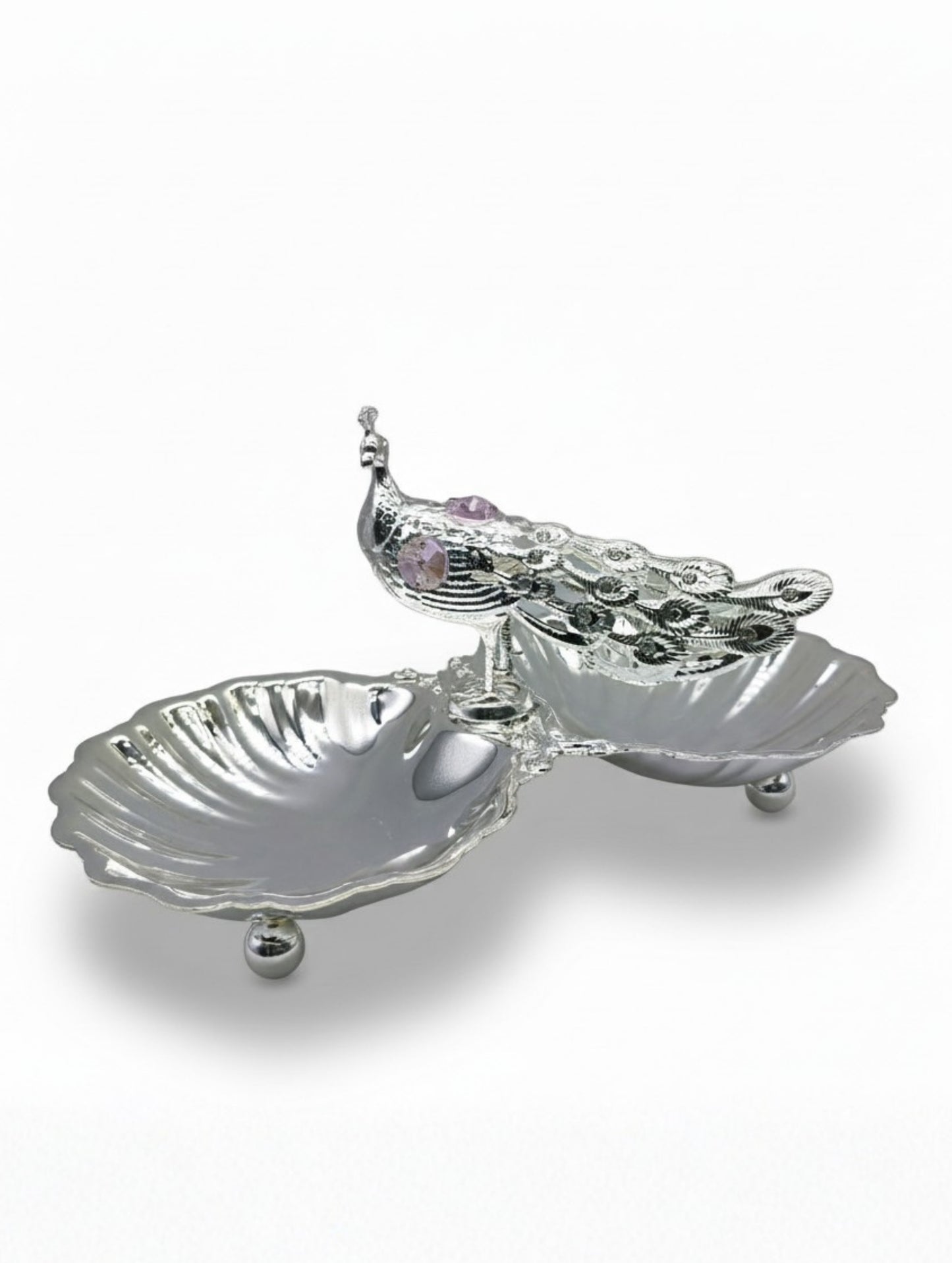 Peacock Elegance Dry Fruit Holder