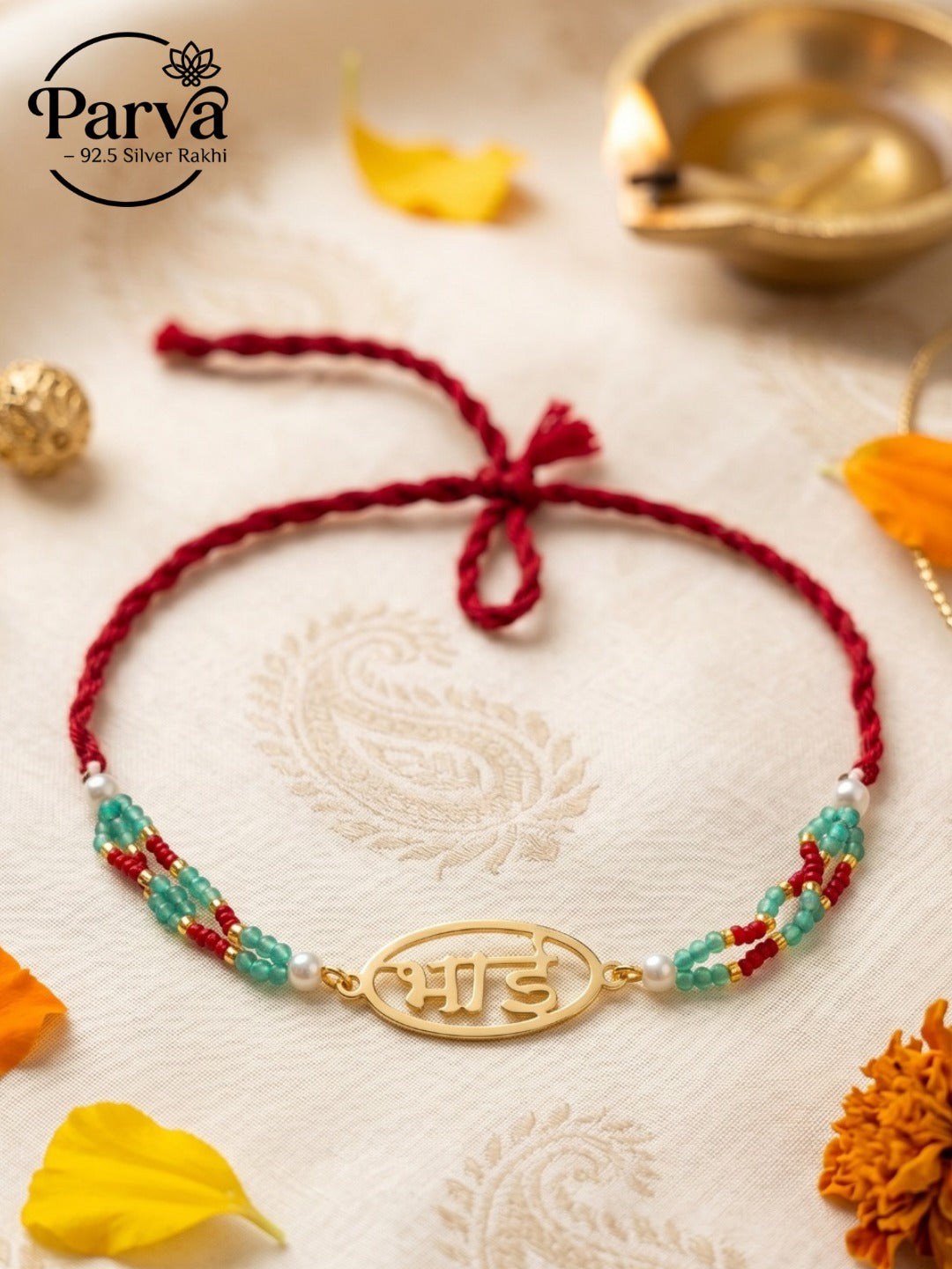 BHAI BLESSINGS SILVER RAKHI