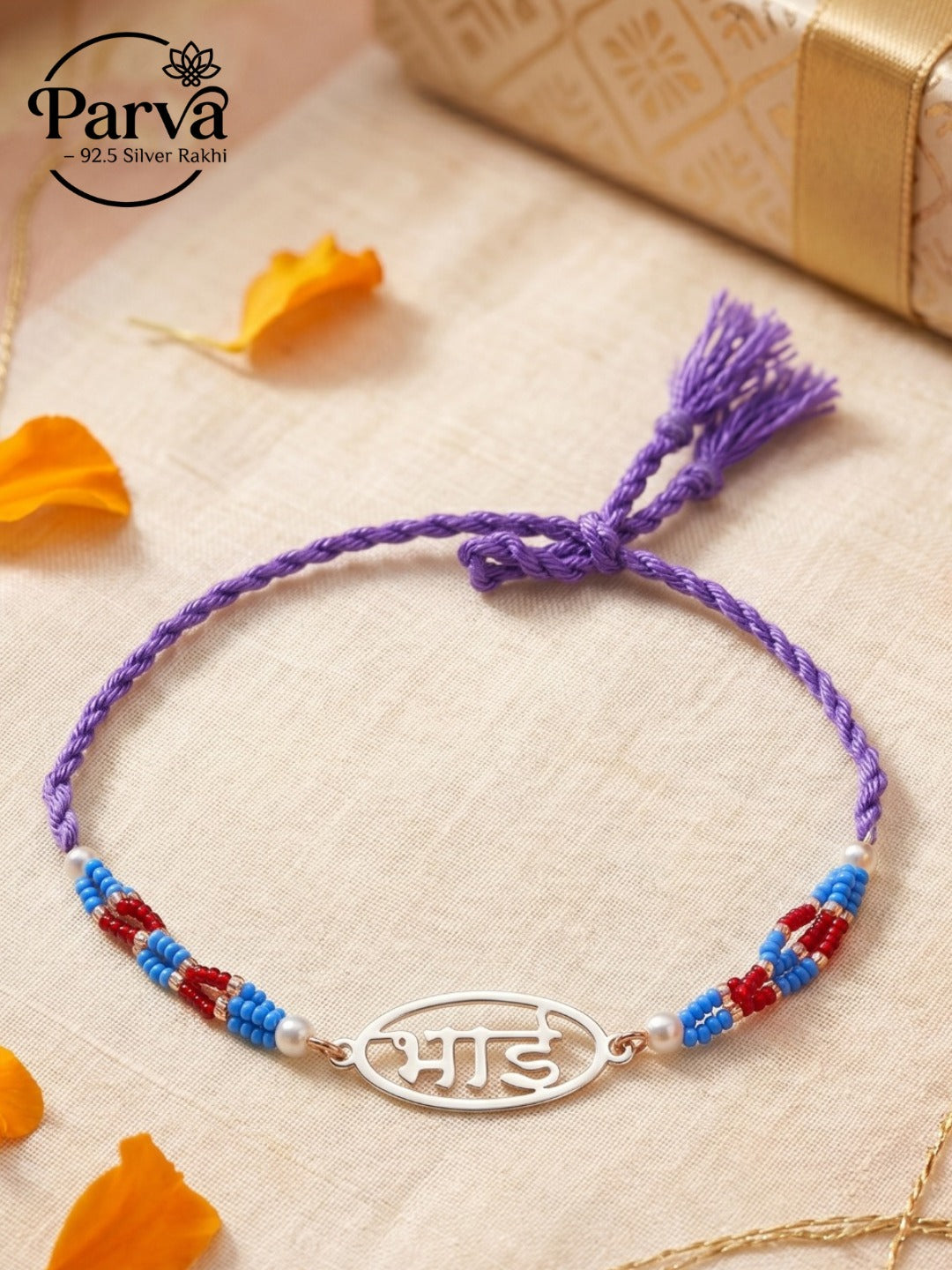 BHAI BLESSINGS SILVER RAKHI