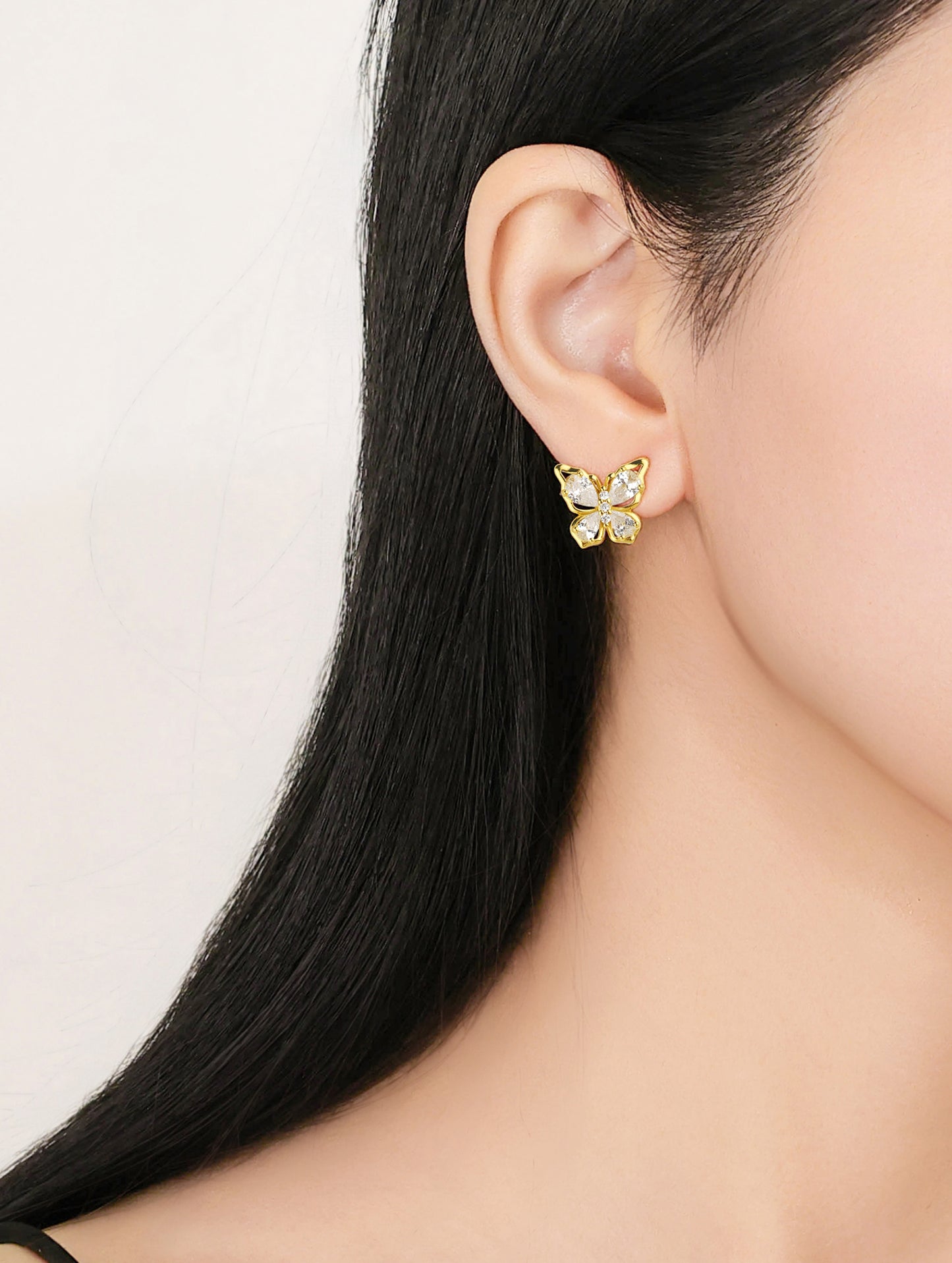 GOLDEN BUTTERFLY SPARK EARRINGS