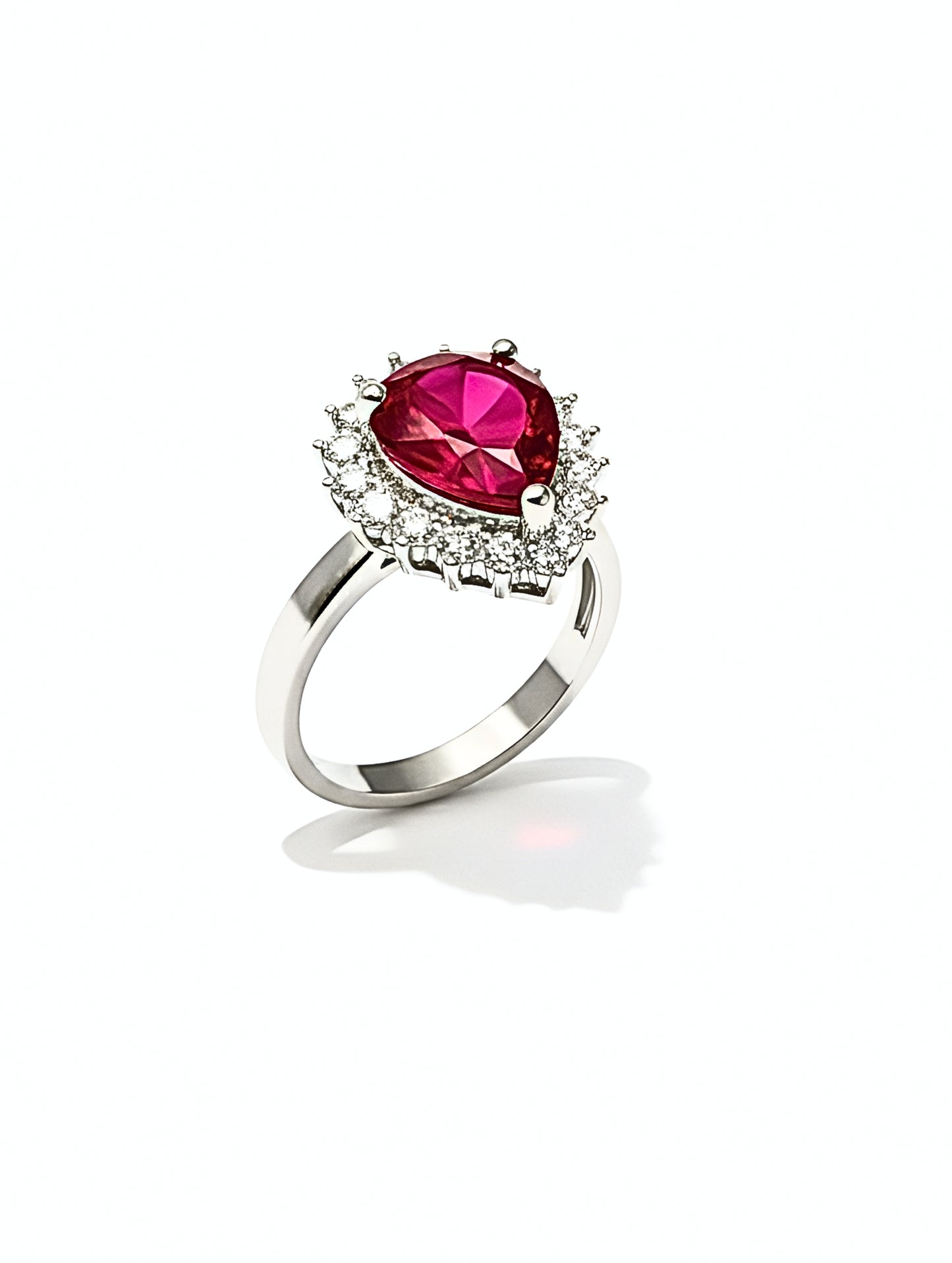 Premium  Scarlet Halo Ring