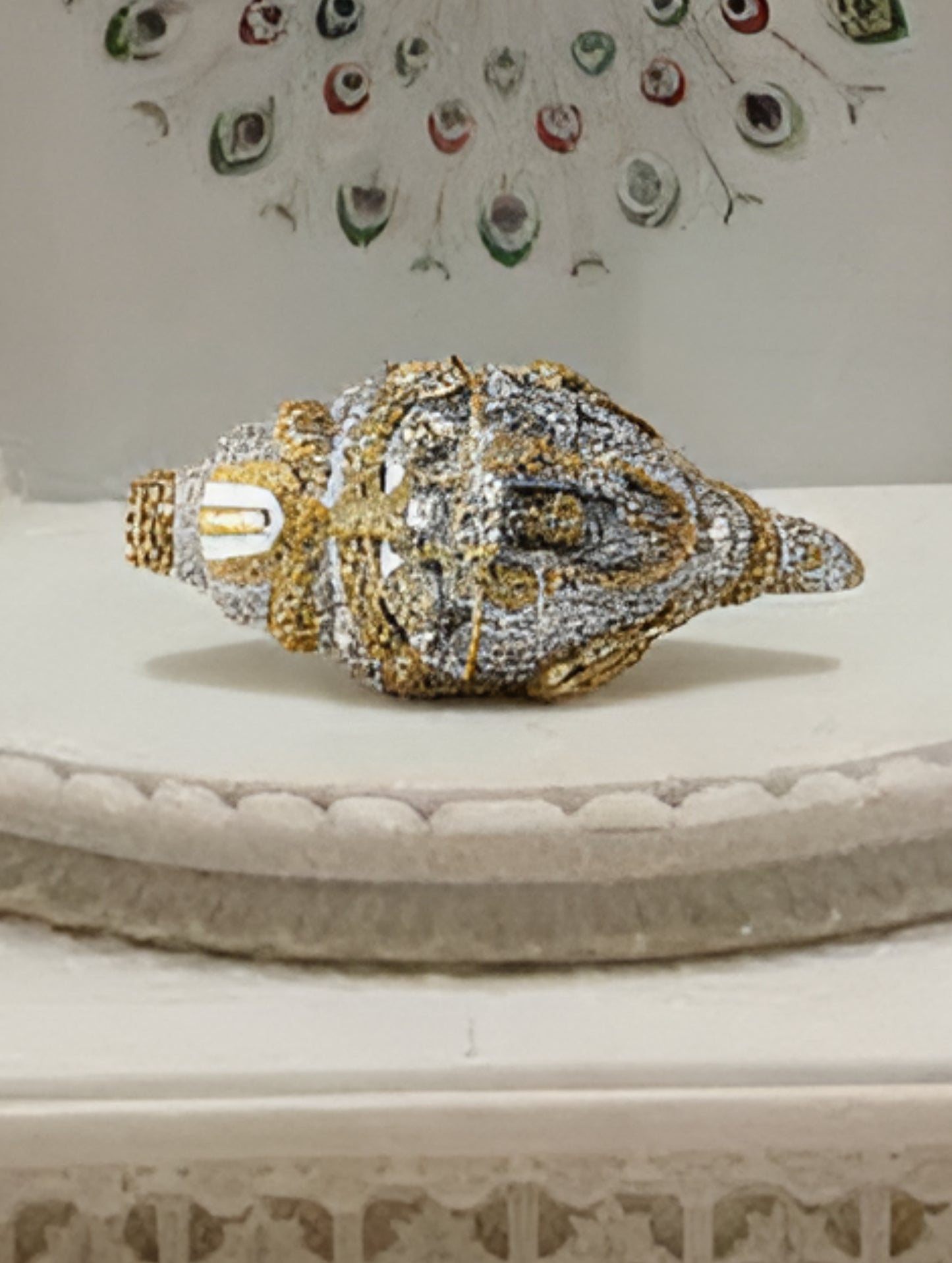 Silver Coated Vaikunth Shankh