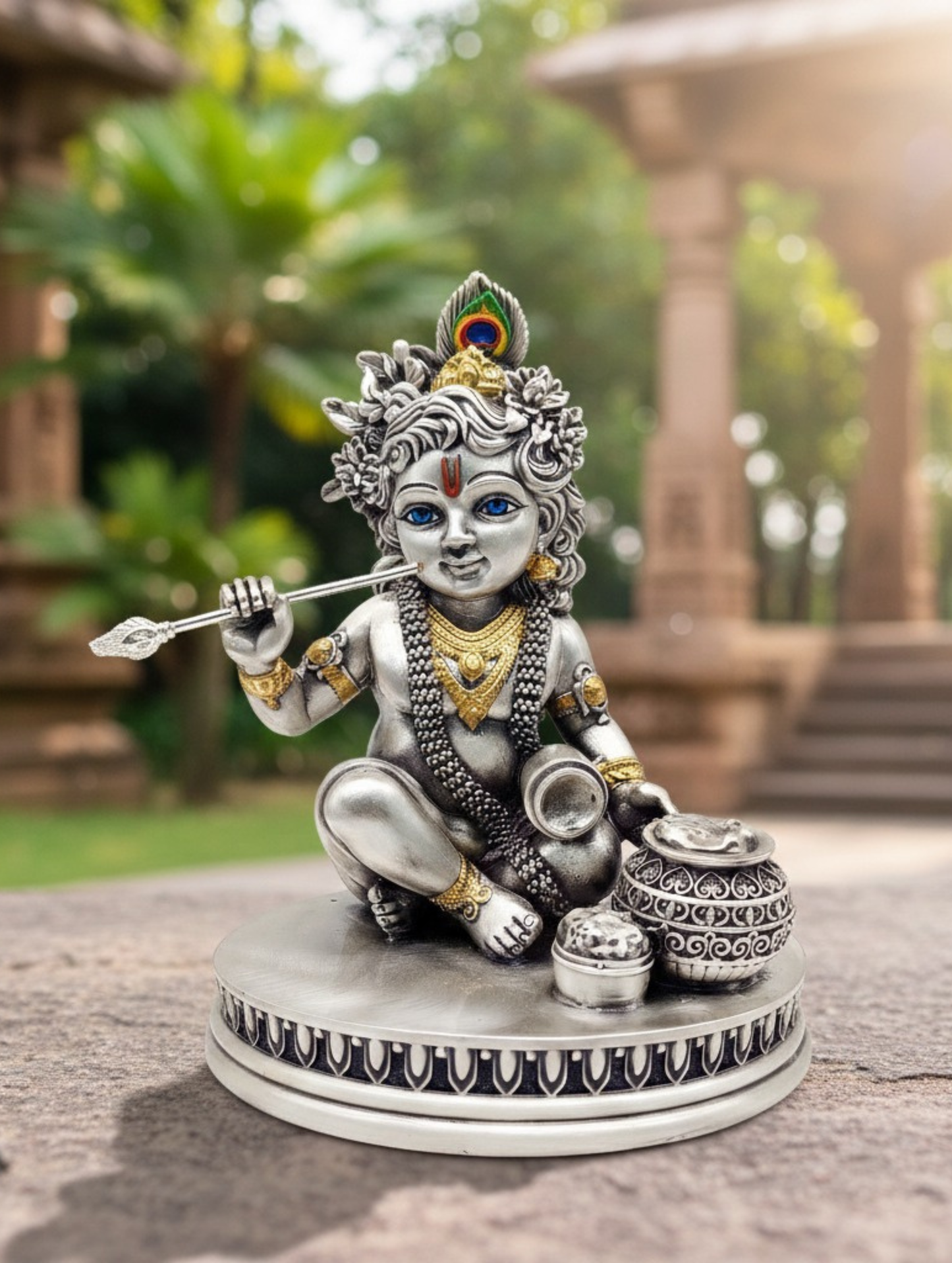 Krishna Vatsalya Premium Silver Murti