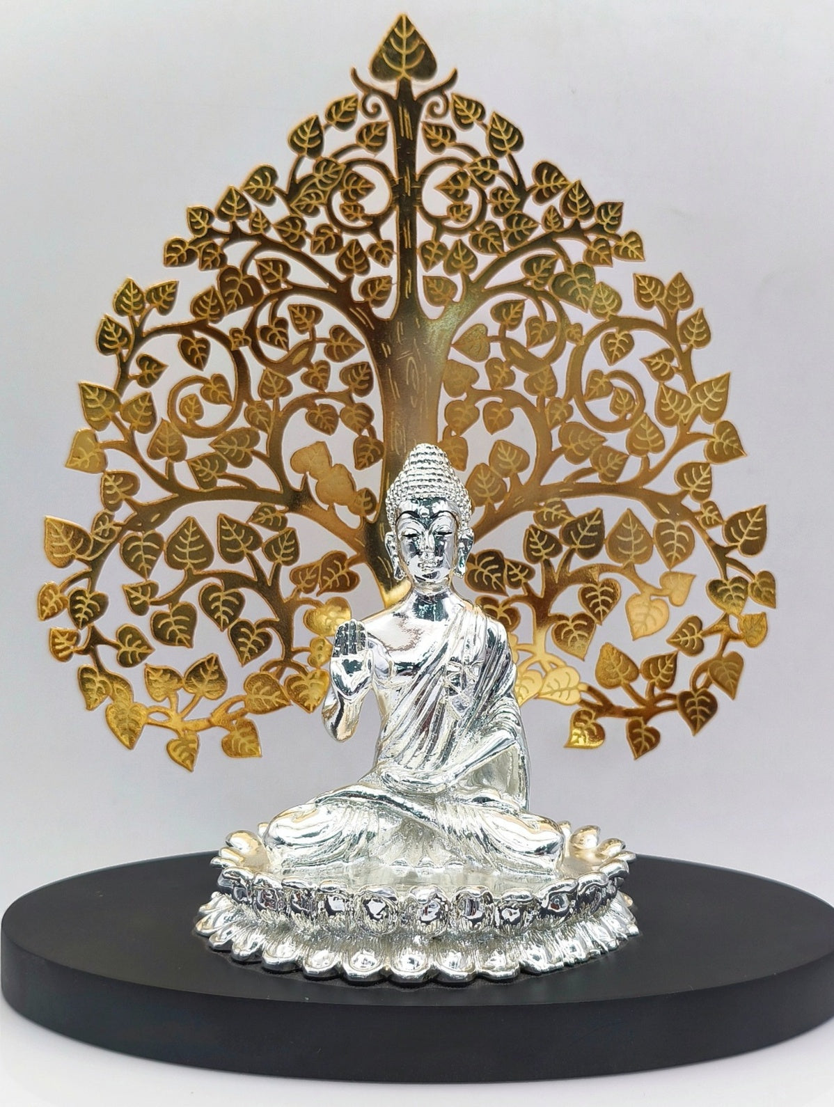 Divine Bodhi Buddha Silver Idol