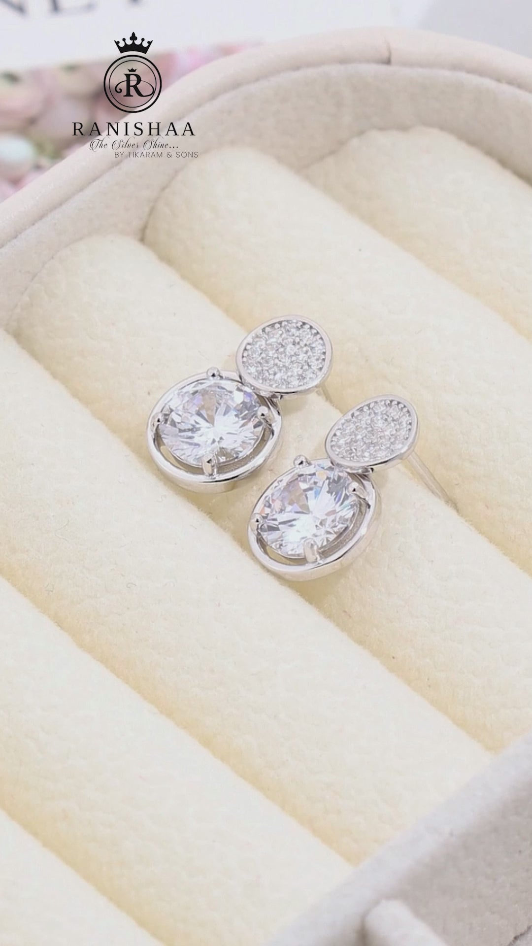 Load and play video in Gallery viewer, DOUBLE DAZZLE DROPS EARRINGS
