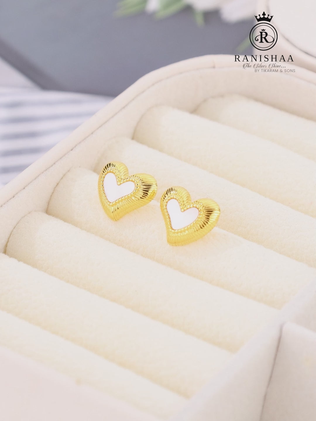 Load and play video in Gallery viewer, RADIANT LOVE HEART EARRINGS
