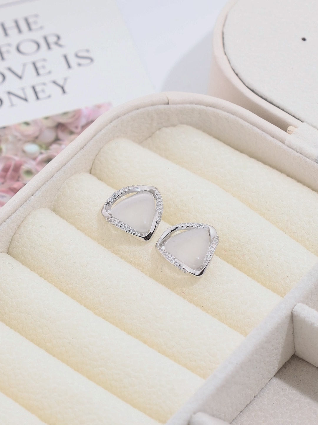 Load and play video in Gallery viewer, MOONLIGHT TRIANGLE EARRINGS
