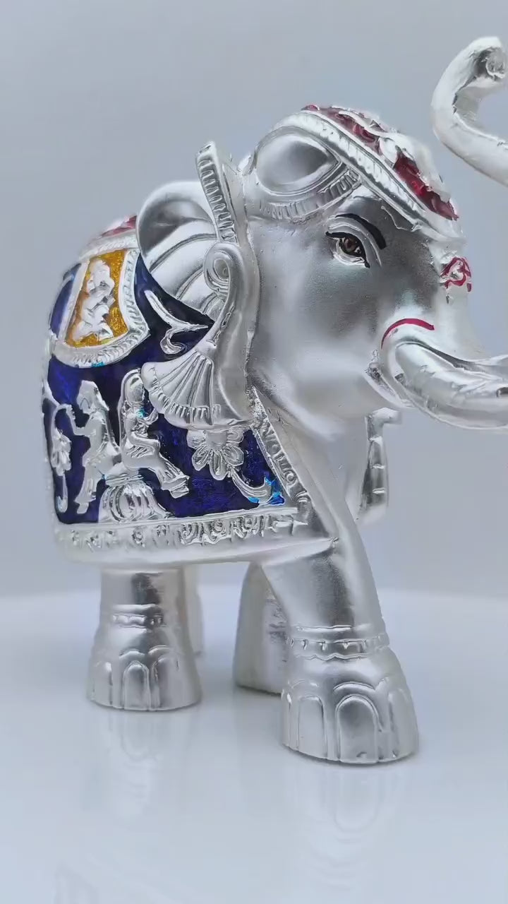 Load and play video in Gallery viewer, Silver Coated Serenity Elephant
