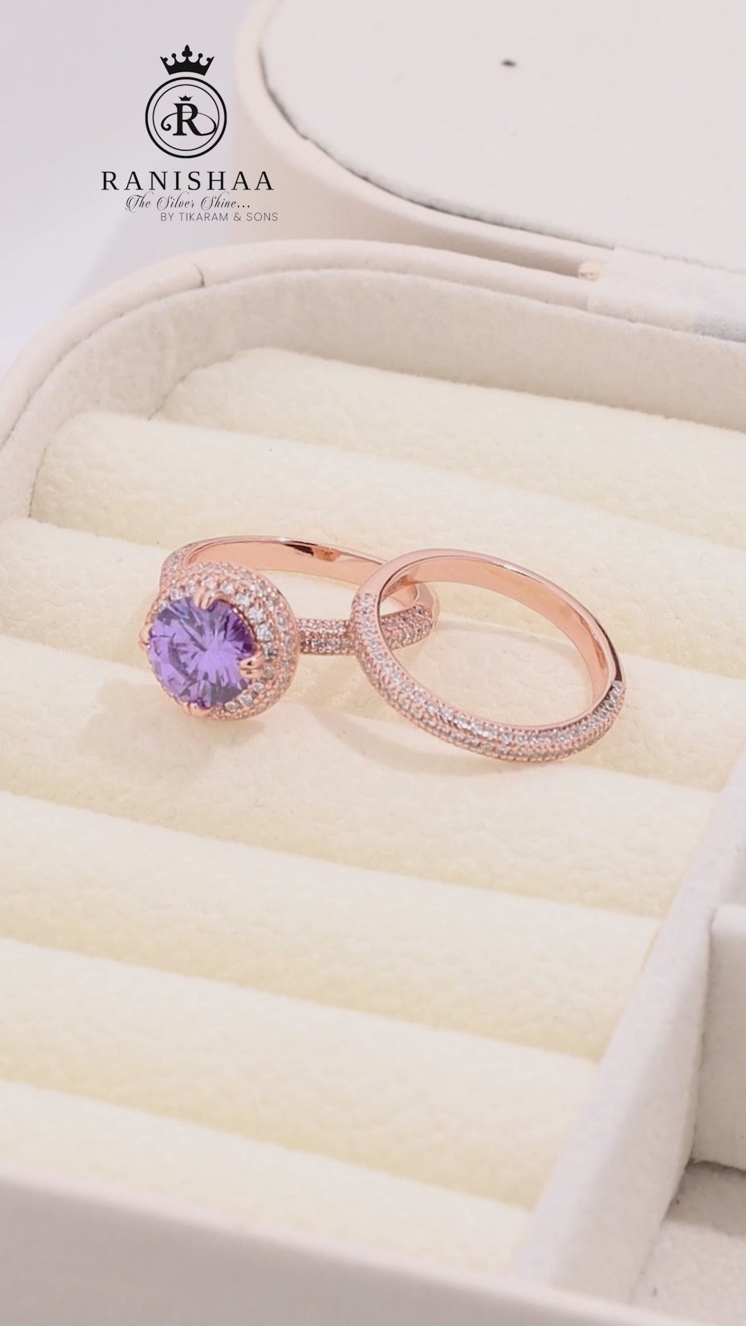 Load and play video in Gallery viewer, Violet Majesty Ring

