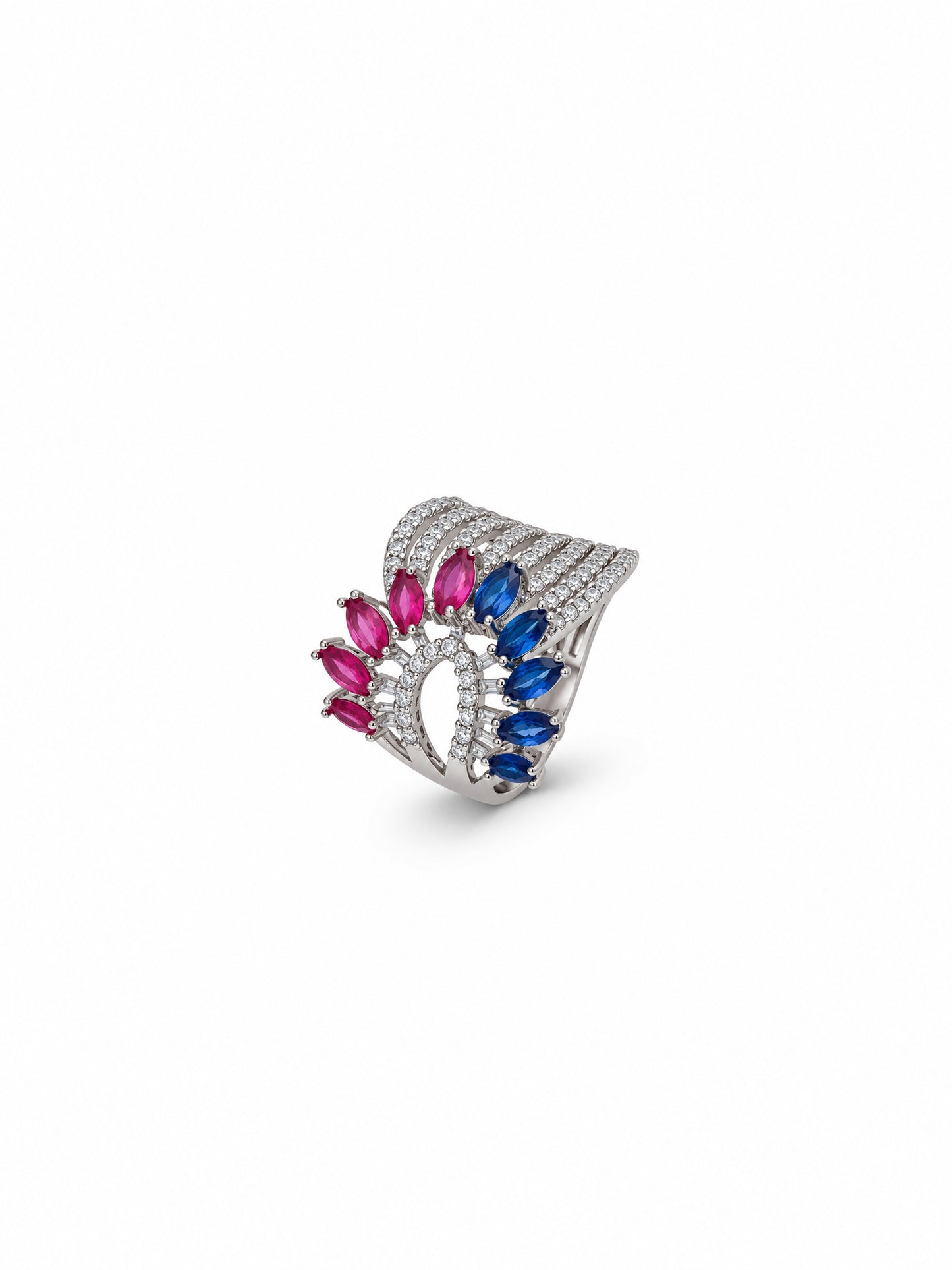 Peacock Bloom Ring