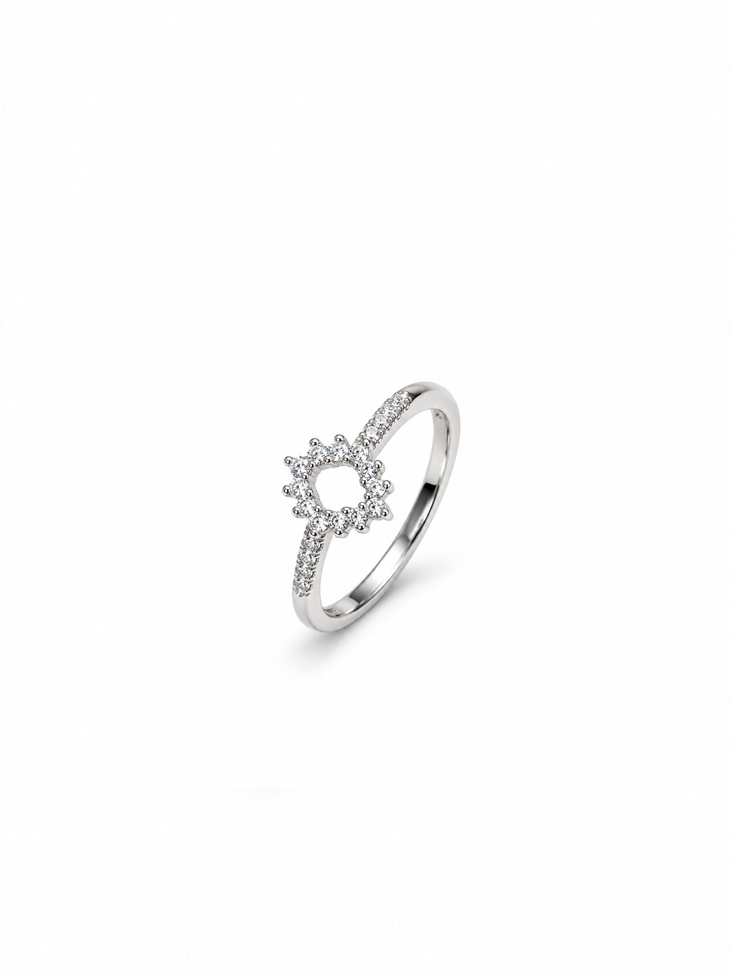Premium Floral Halo Ring