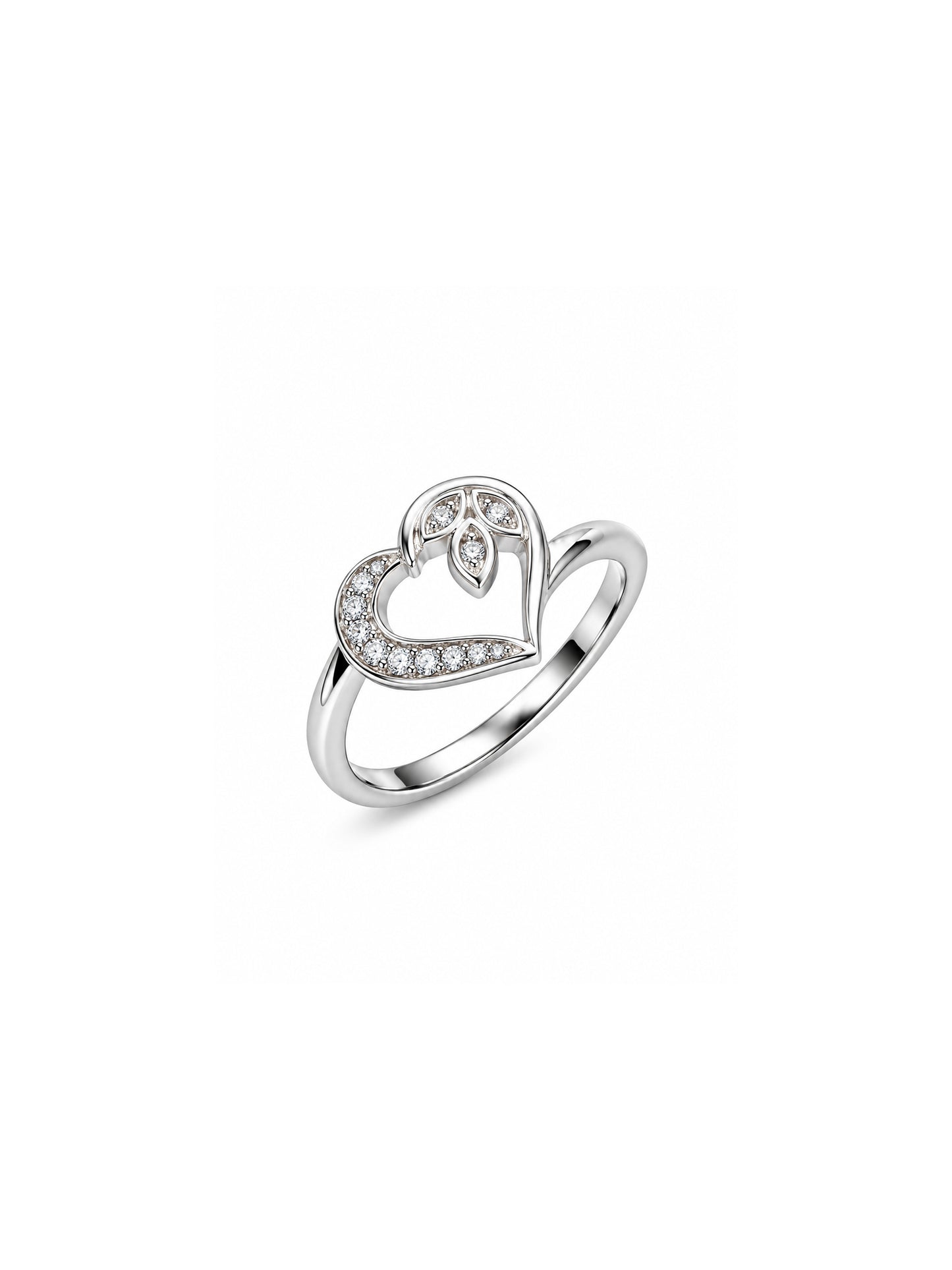 Floral Heart Spark Ring
